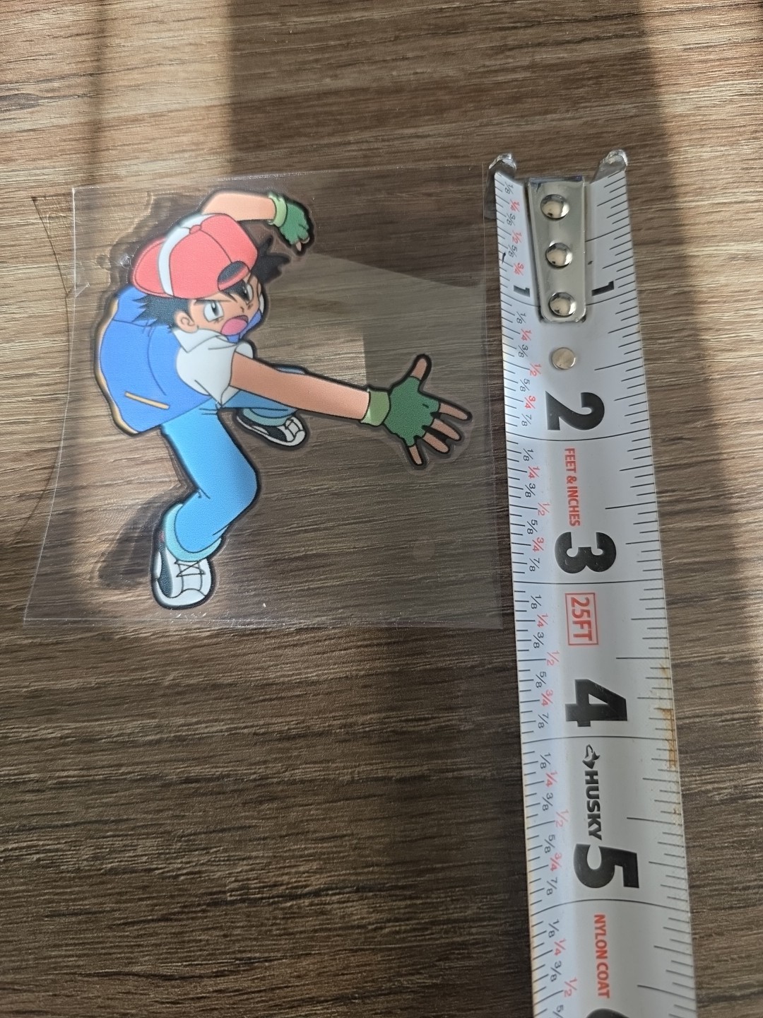 Pokemon Ash UV DTF Decal Sticker Waterproof Raised Made In USA