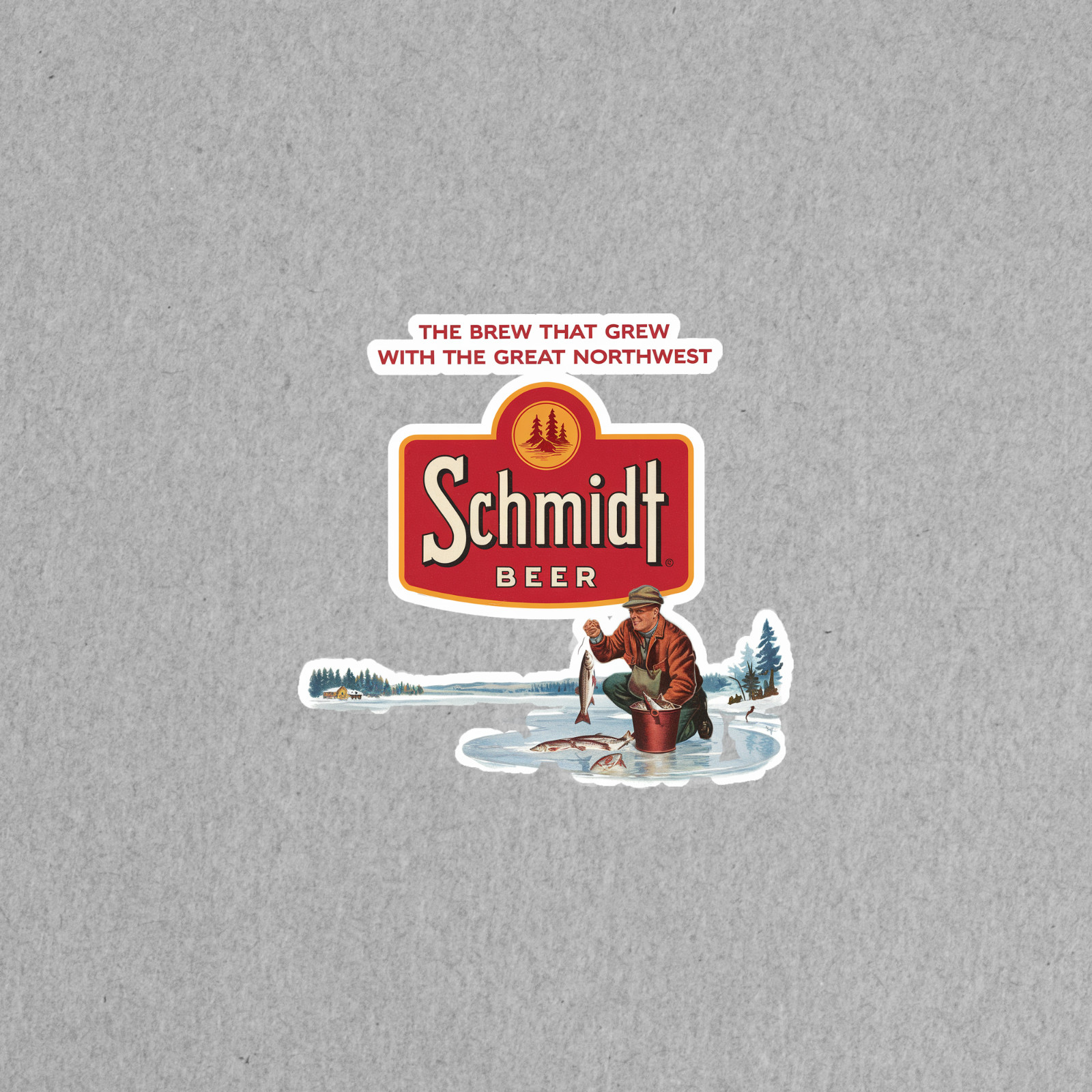 Vintage Schmidt Beer Fishing Sticker – The Brew That Grew With The Great Northwe