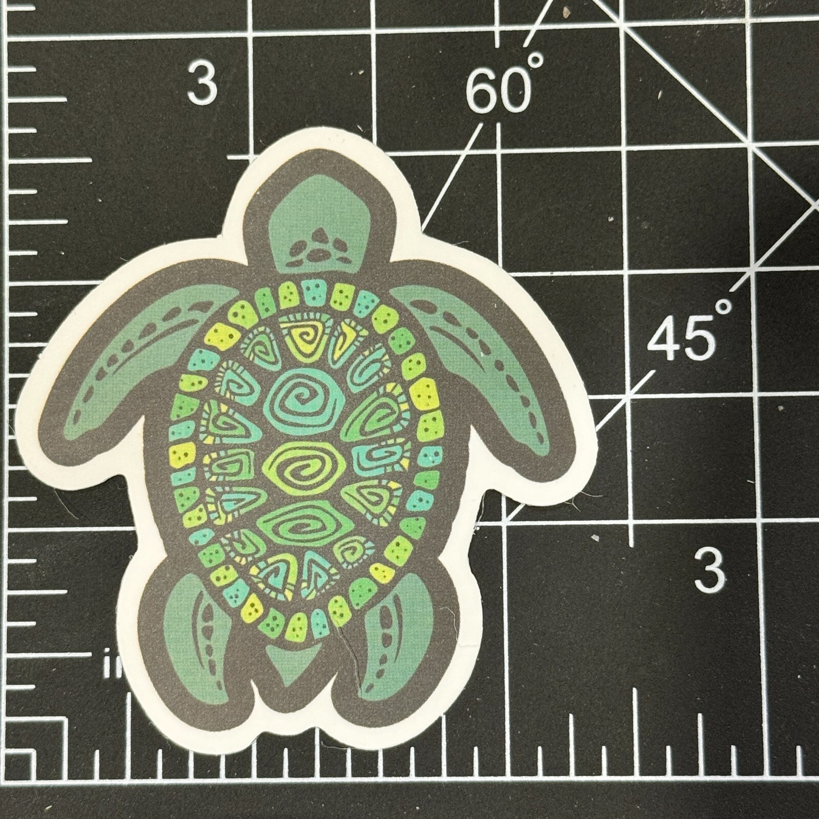 Green Sea Turtle Vinyl Decal Sticker Bomb Ocean Life Global Warming Awareness