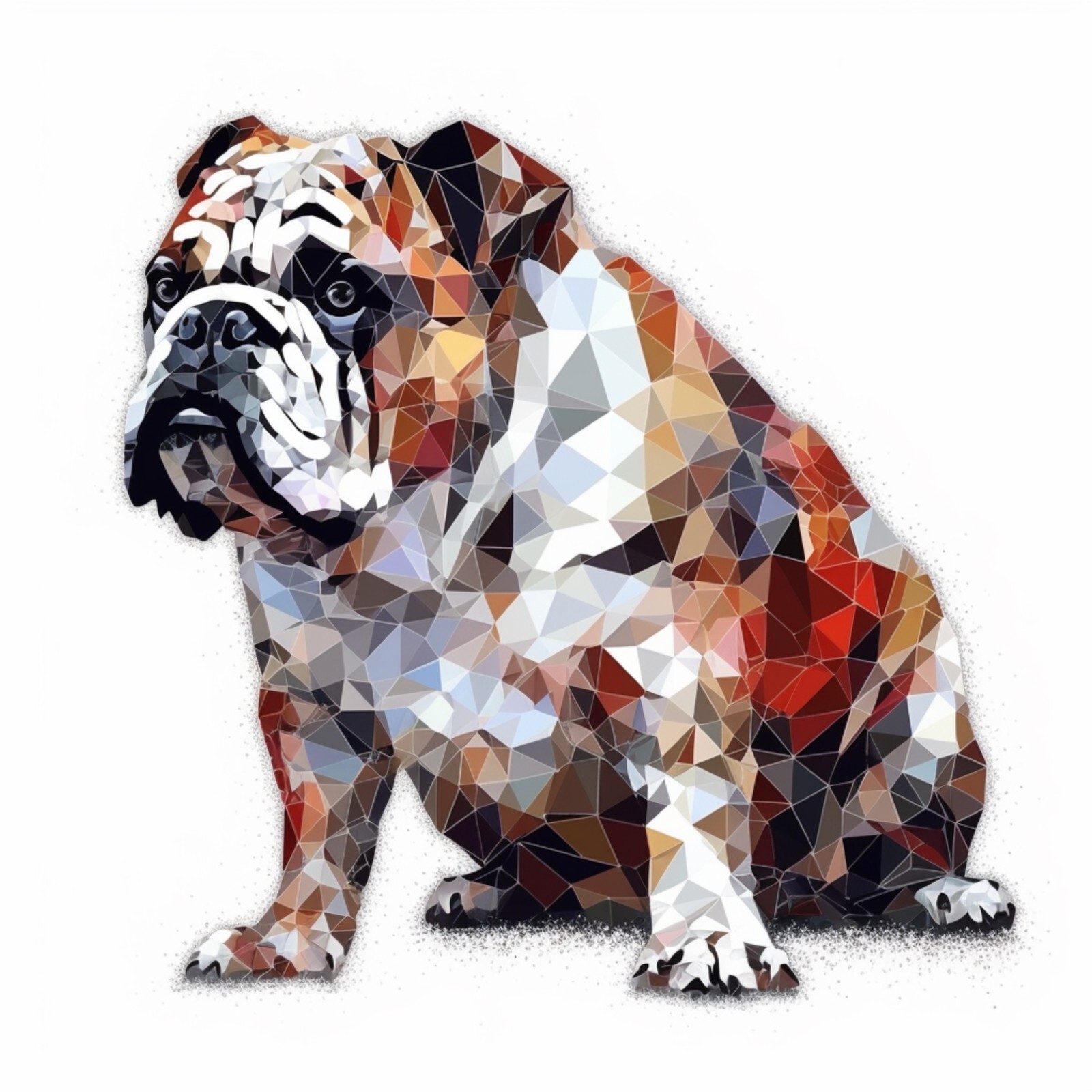 IA TRIANGULAR BULLDOG+CAR DECAL STICKER,ETC+ 6YE LAMINATED HQUALITY FREE STICKER