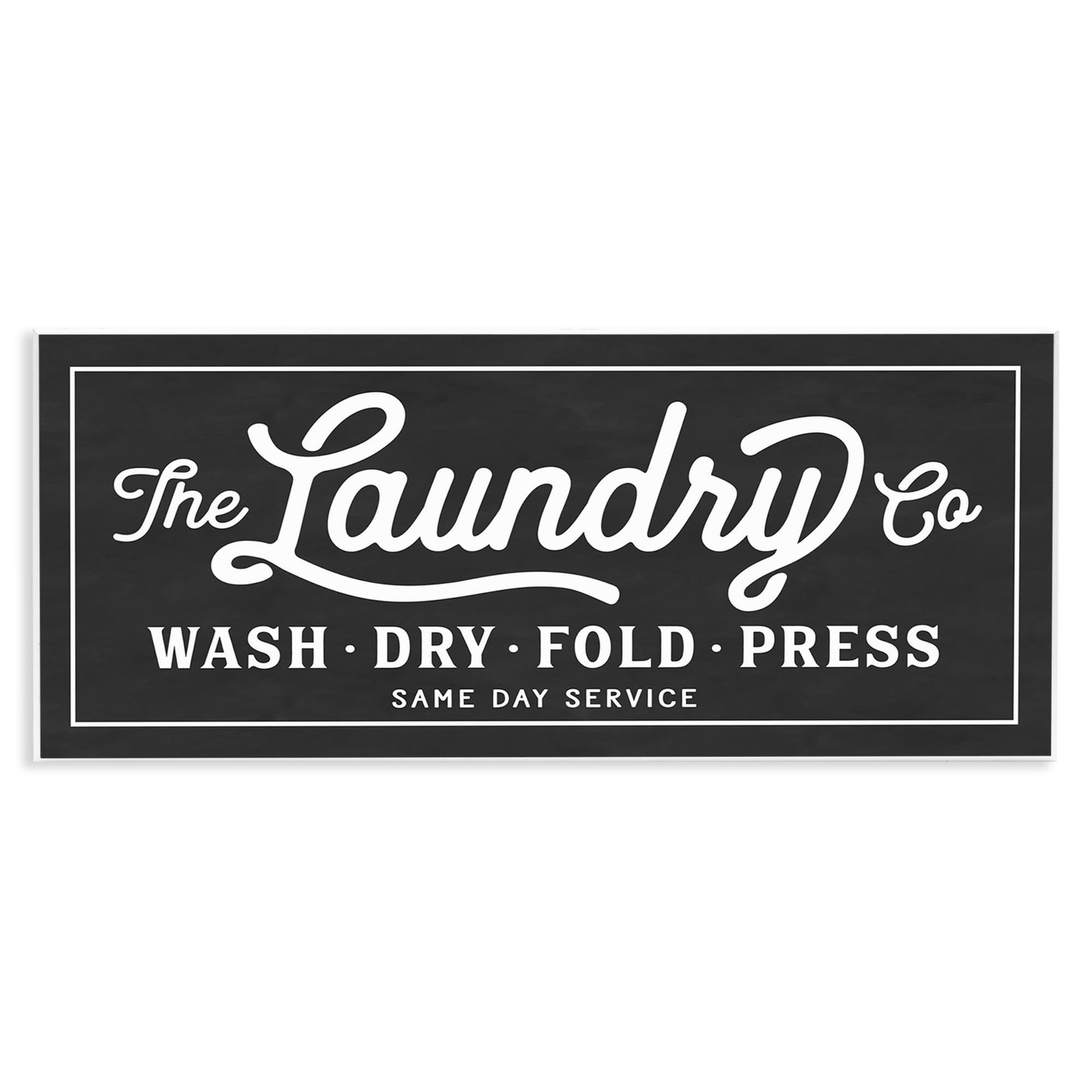 Stupell Industries Vintage Laundry Sign Cursive Typography Wall Plaque Art, 7…