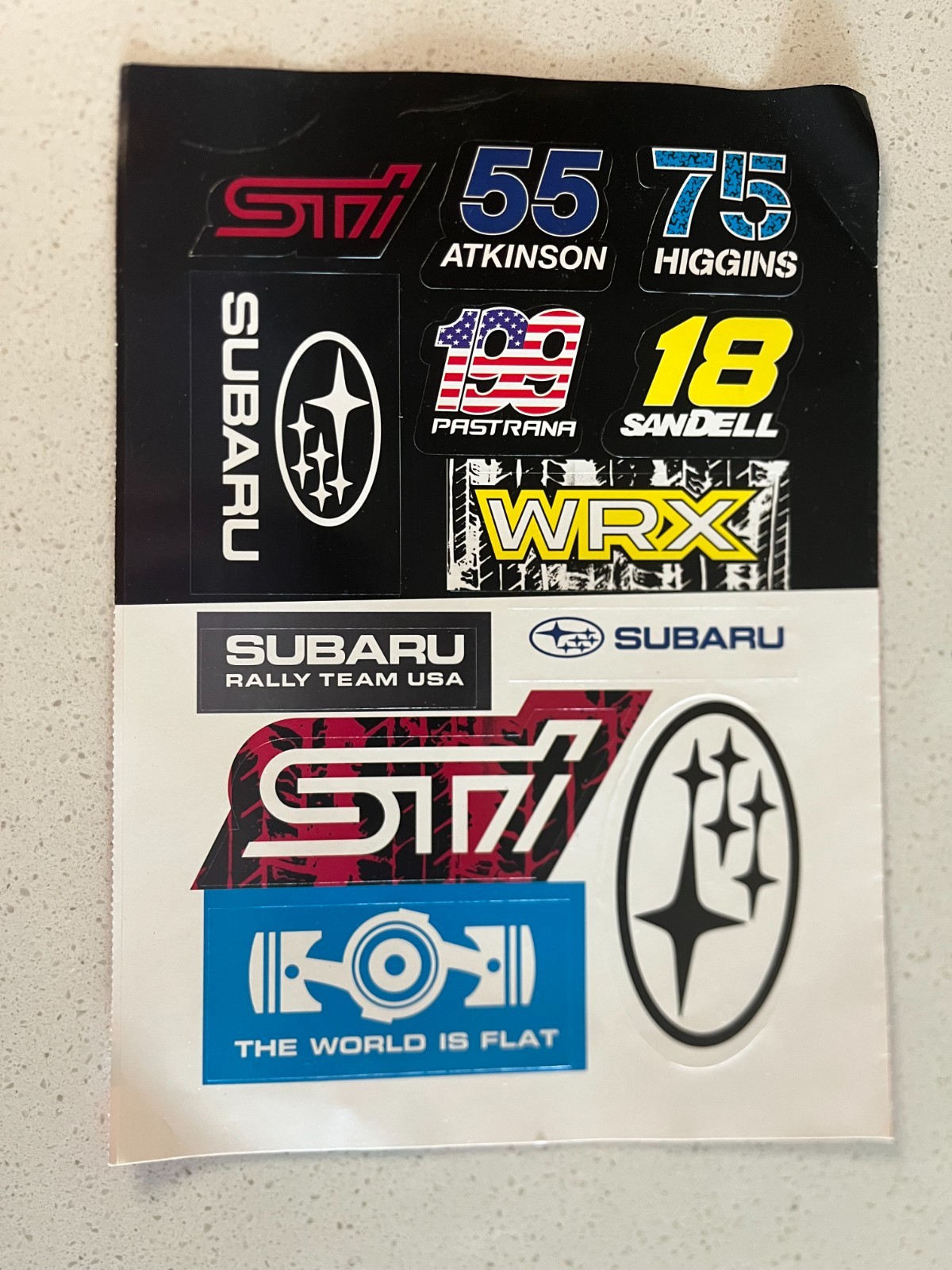 Subaru Logo Decal Sticker Sheet 12 pcs Set WRX STI