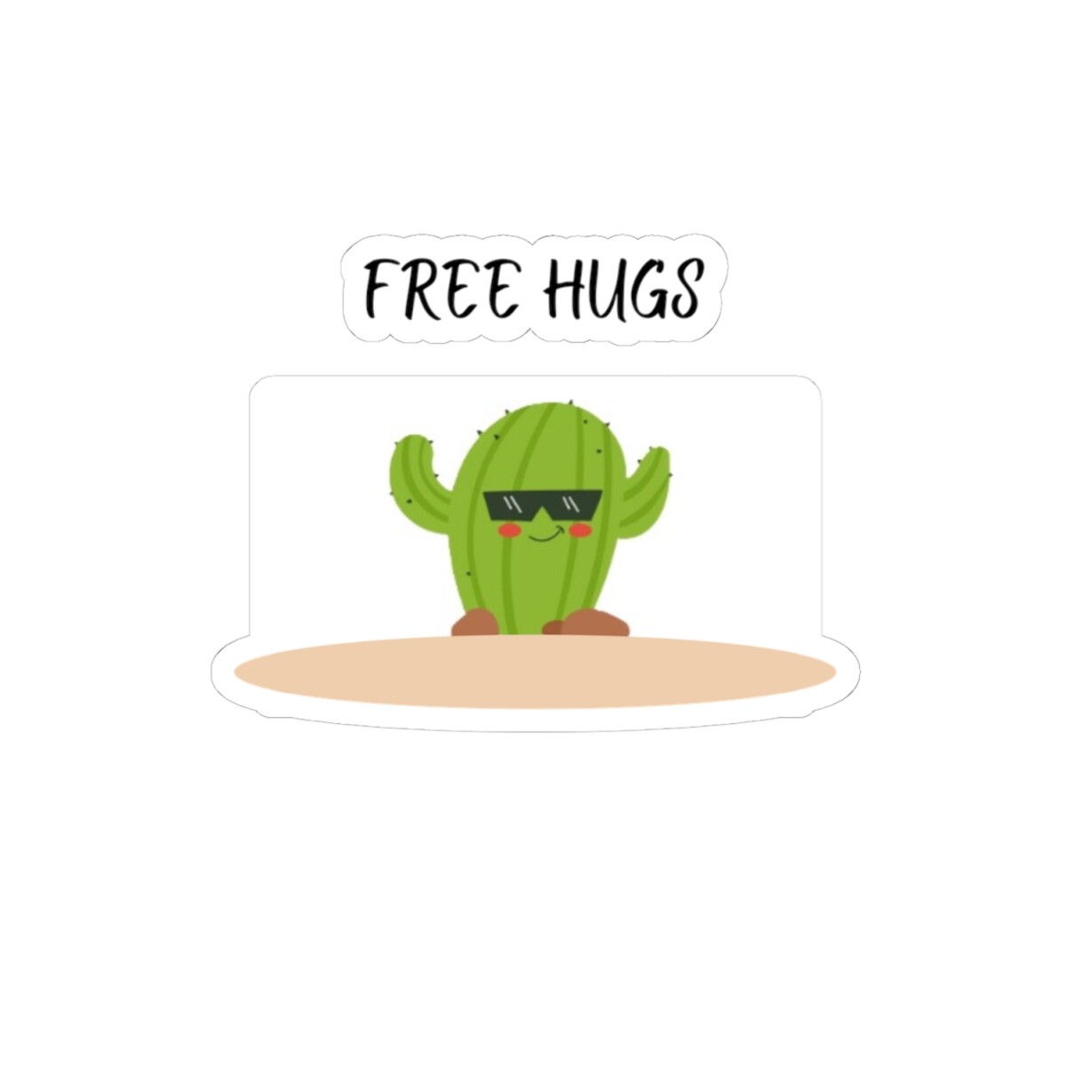 Cactus Stickers – Funny Cactus Plant Sticker, Prickly Pear Sticker, Botanical