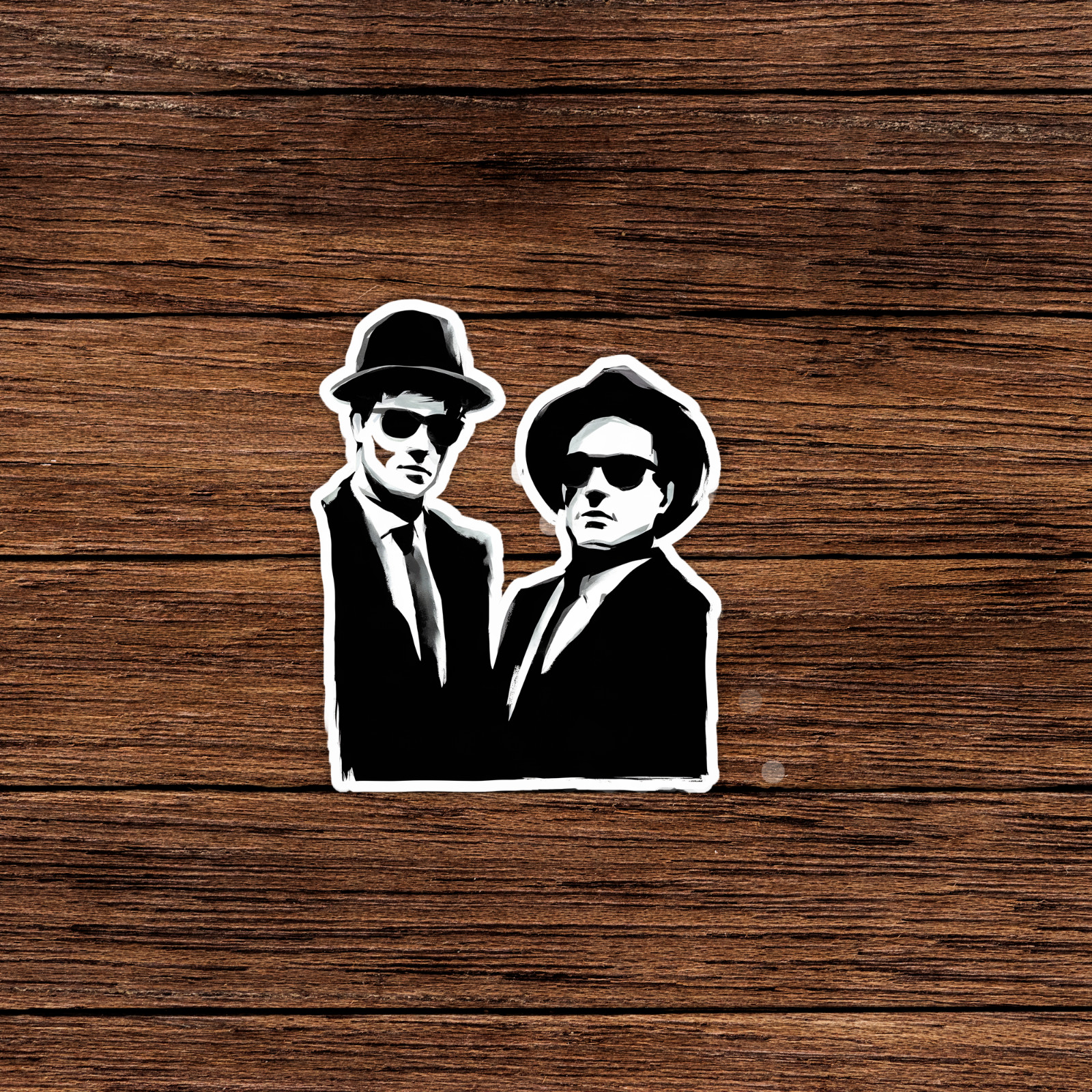 The Blues Brothers Minimalist Black & White Movie Pop Art Sticker Decal #556