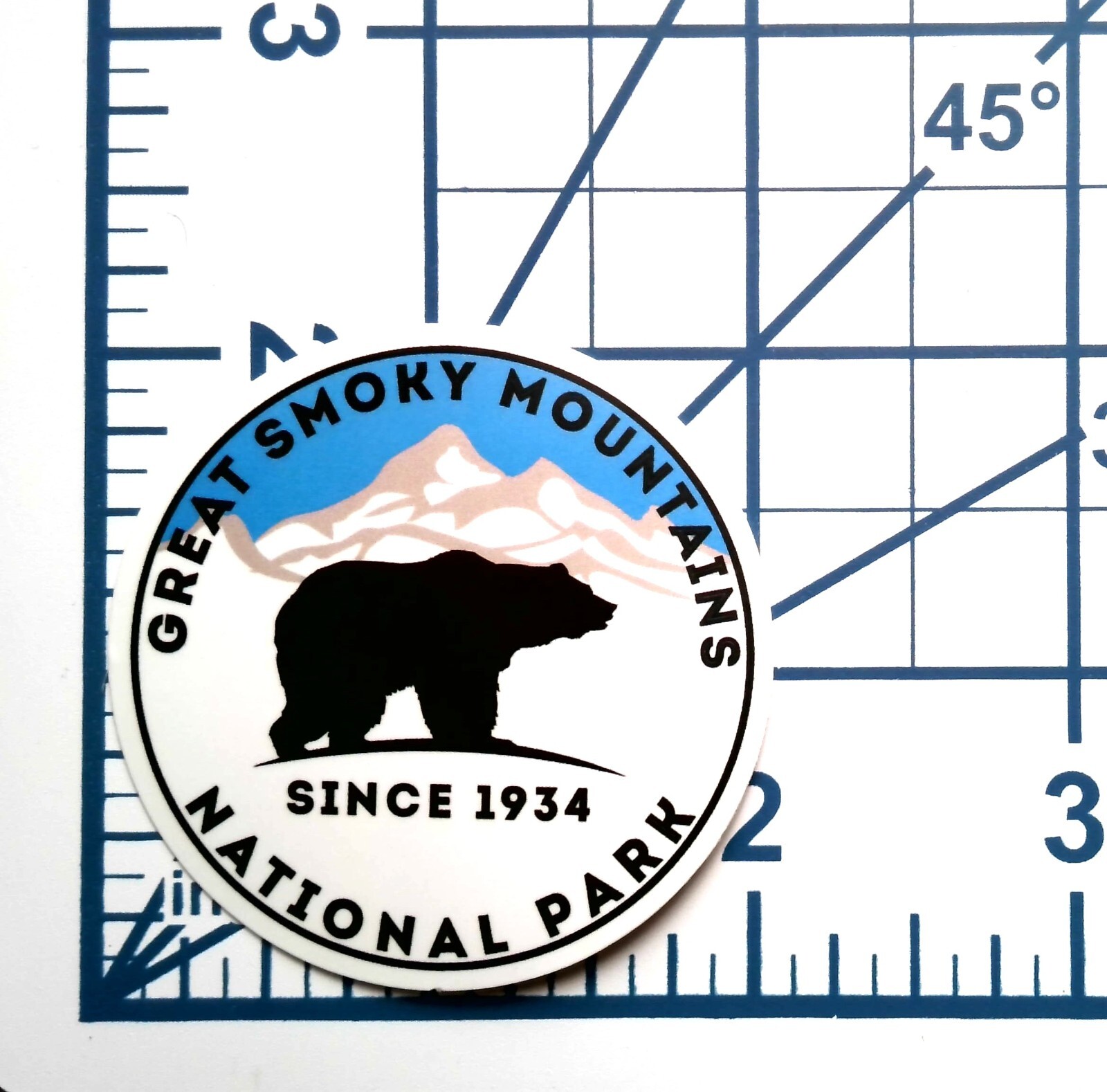 Great Smoky Mountains National Park Die Cut Vinyl Sticker Decal Bear Travel