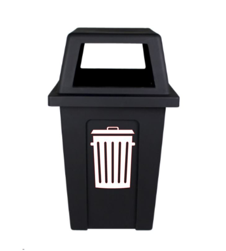 Trash Can Sticker PICK SIZE COLOR Vinyl Decal Garbage Waste Bin Symbol Recycle