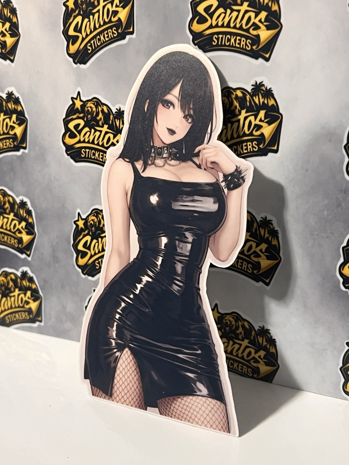 Anime goth girl Sticker , goth girl , 5×2.5