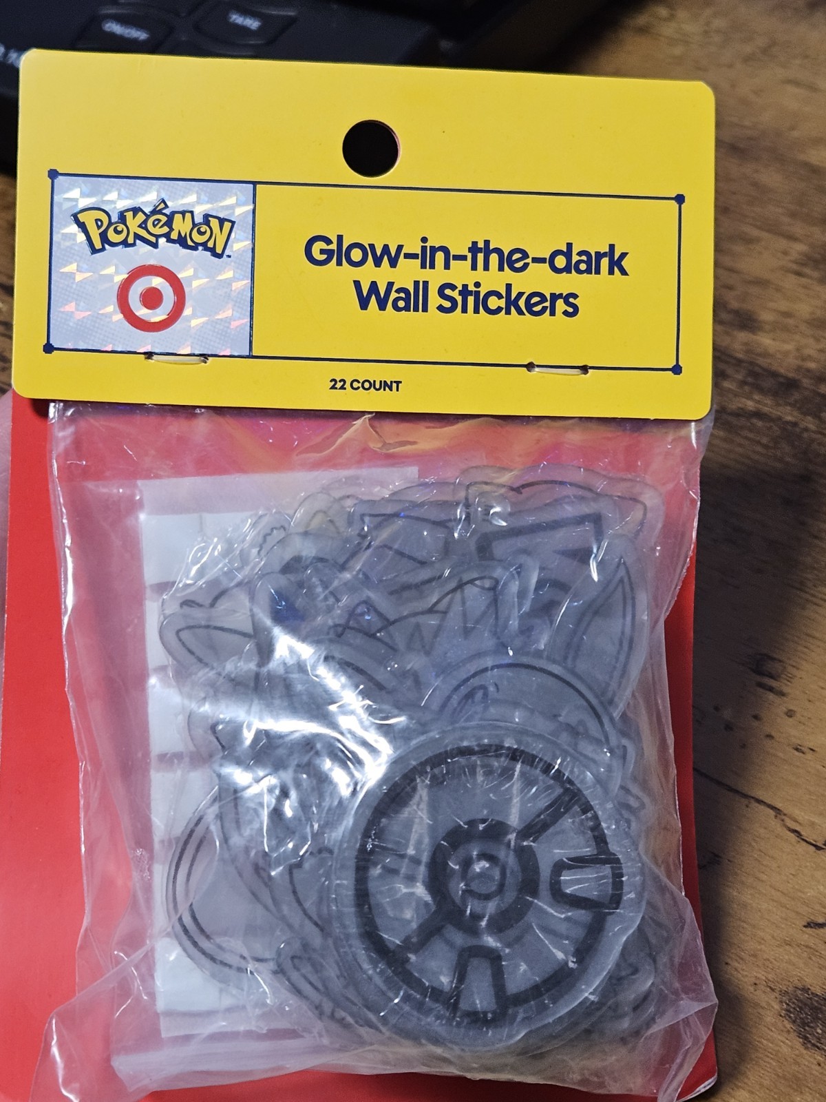 NEW SEALED Target X Pokemon Glow-In-The-Dark Wall Stickers 22 Count