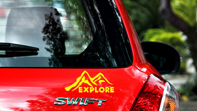 EXPLORE Trail Hiking Vinyl Decal Sticker for Car Truck Camper Custom