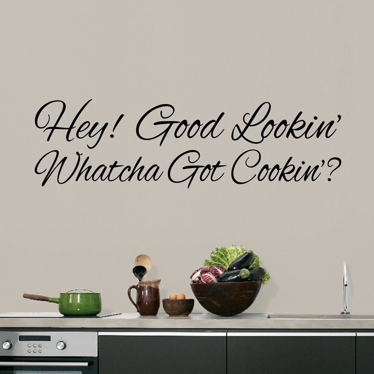 Whatcha Got Cookin'? Wall Decal – Kitchen, Dining, Cooking, Food, Wall Sticker