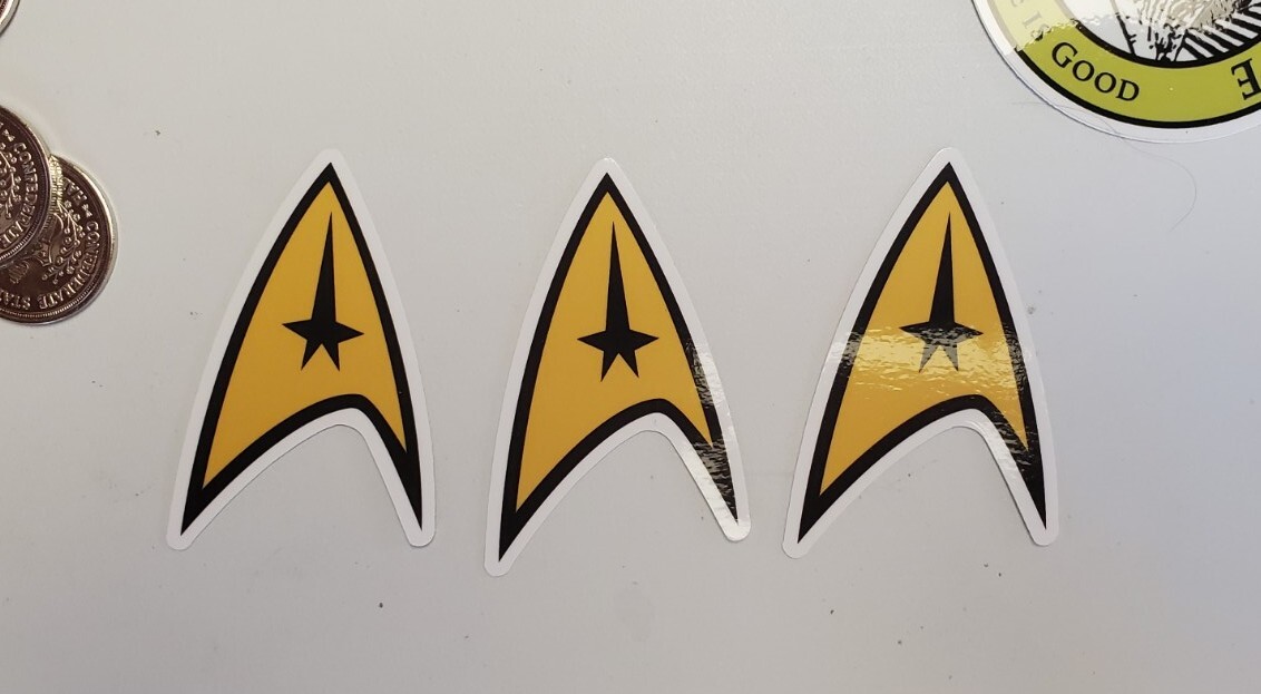 Star Trek Vinyl Die Cut Car Decal Sticker – 3 PACK LOT *WORLDWIDE 🌐 SHIPPING*