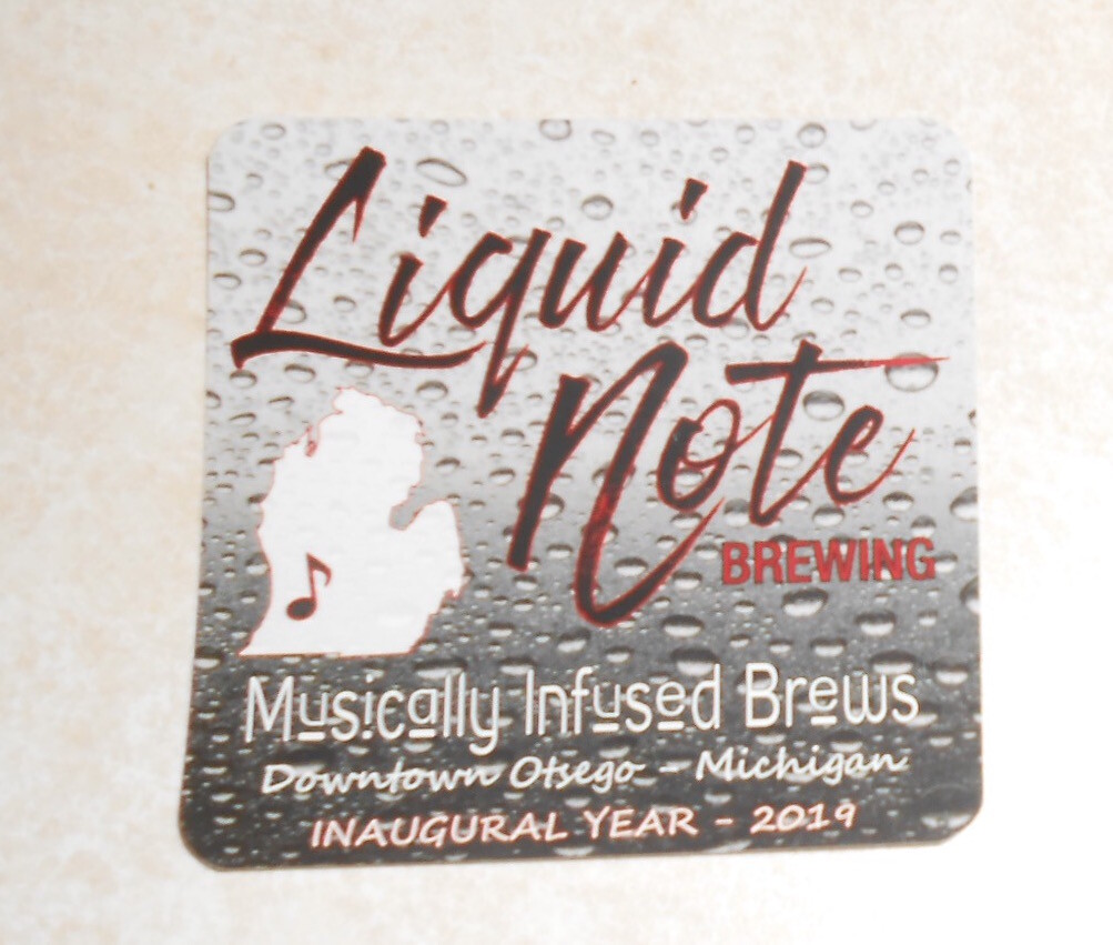 Liquid Note Brews Beer Sticker Original Promo (square)