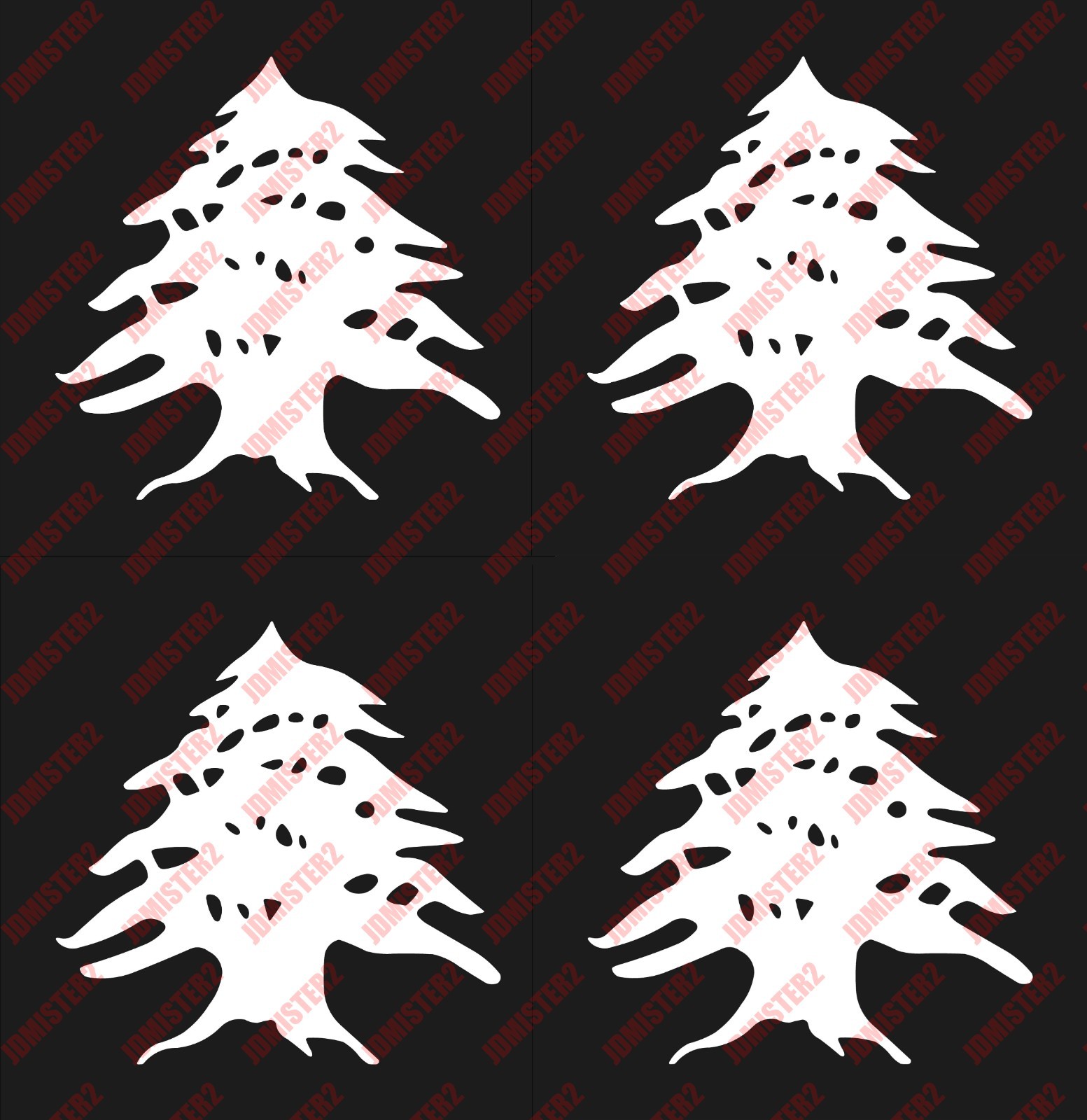 Cedar Tree Sticker Die Cut Decal Self Cedar of Lebanon Lebanese – Any Size Color