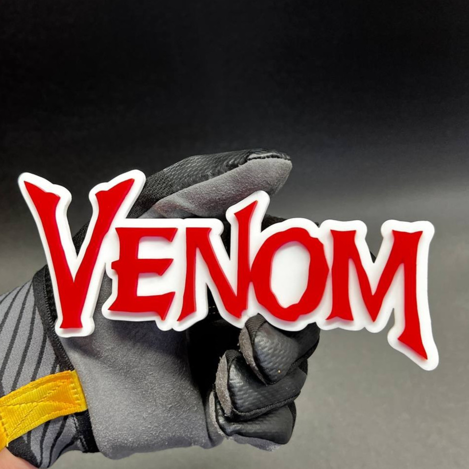 1PC Custom Venomous Text Car Badge Emblem Fender tailgate Aggressive Decal