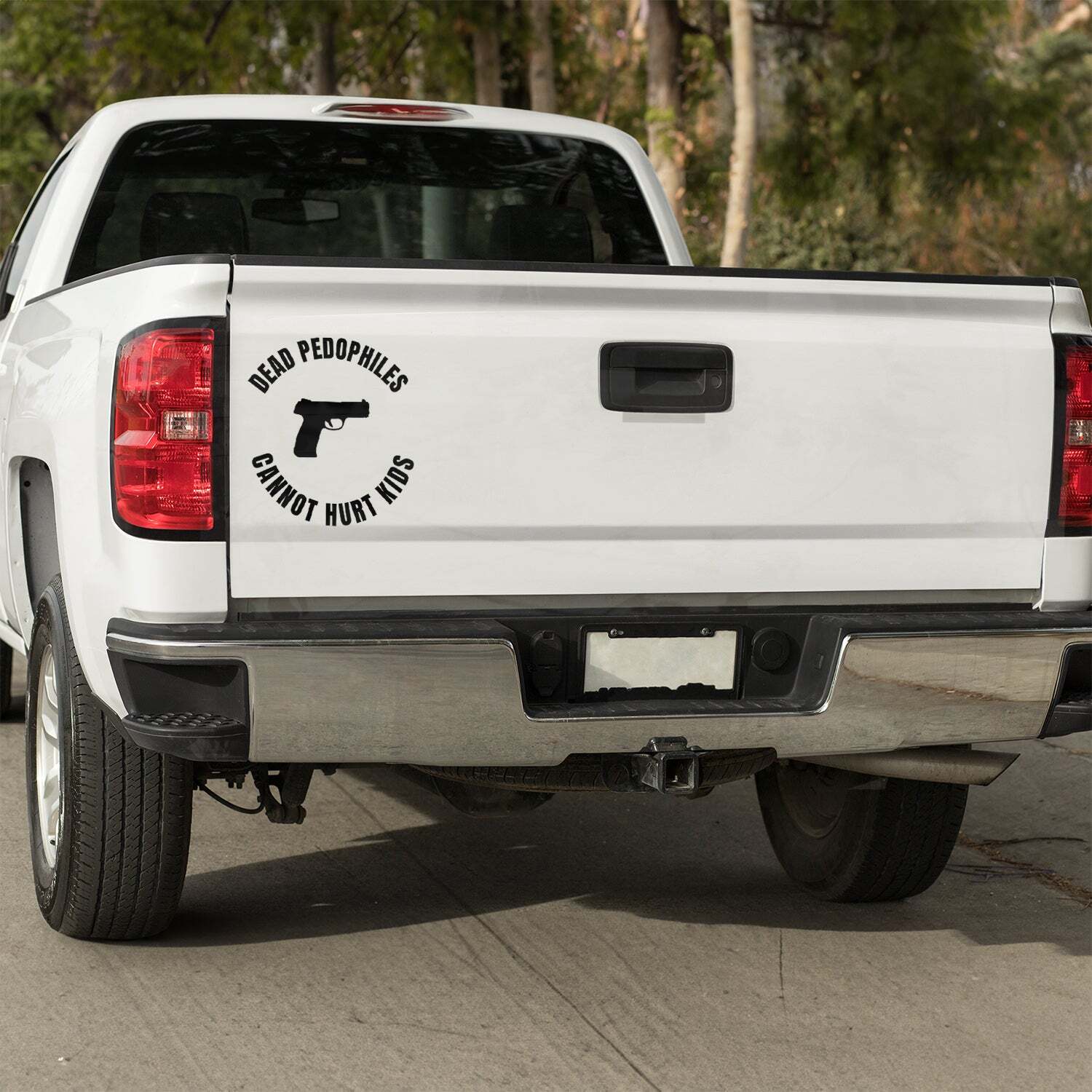 expired pedophiles cannot hurt children Vinyl decal