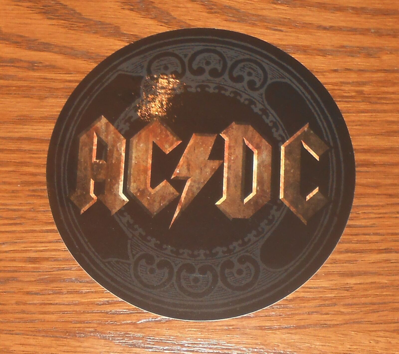 AC/DC Stiff Upper Lip Sticker Original Promo Circle 4”