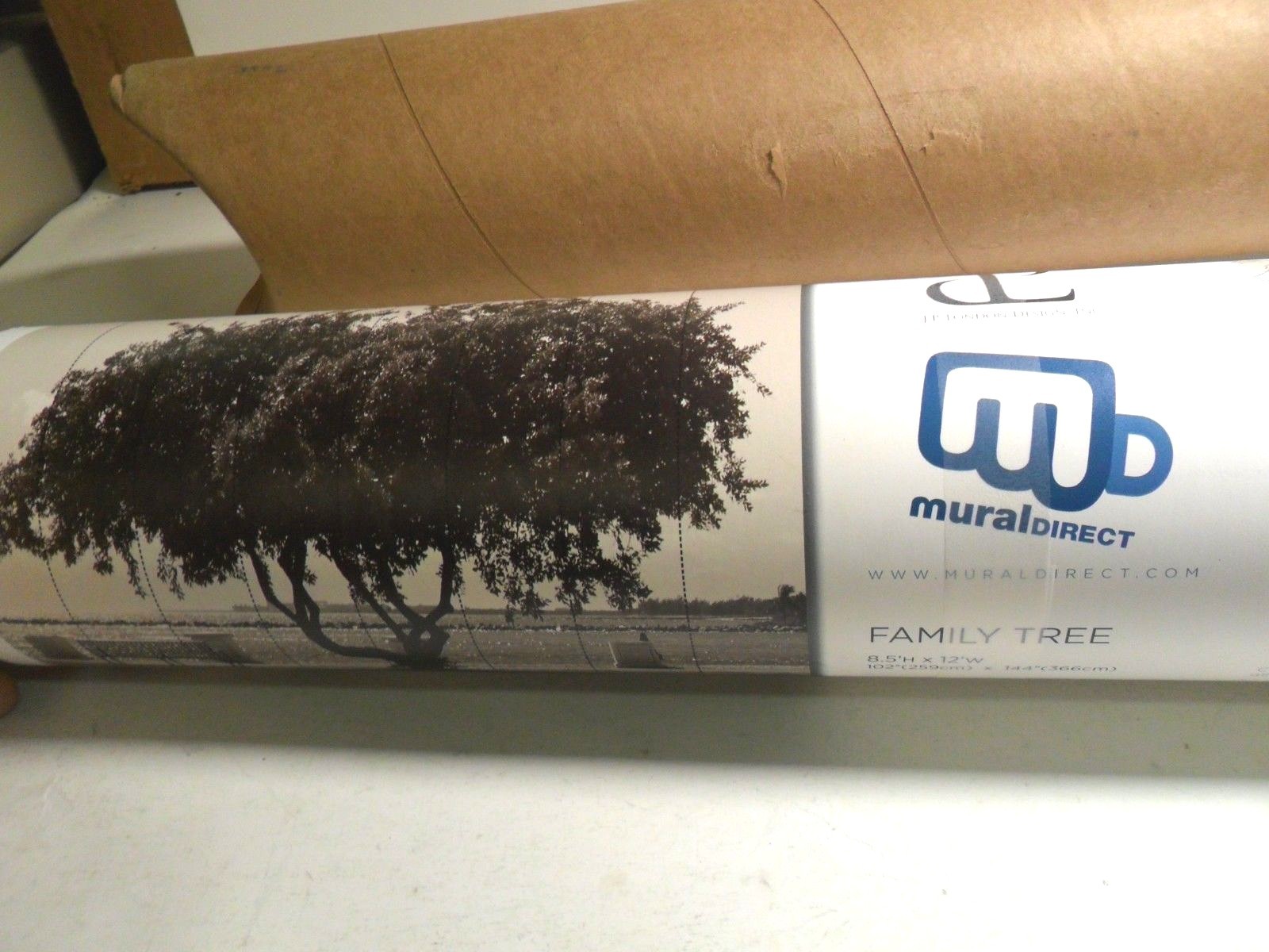 GIANT 8.5' x 12' JP London MD4110PS uStrip Peel & Stick FAMILY TREE WALL MURAL