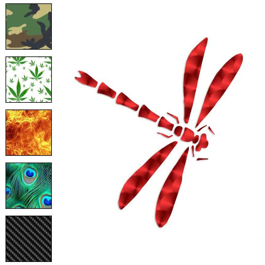 Dragonfly Tribal, Vinyl Decal Sticker, 40 Patterns & 3 Sizes, #236