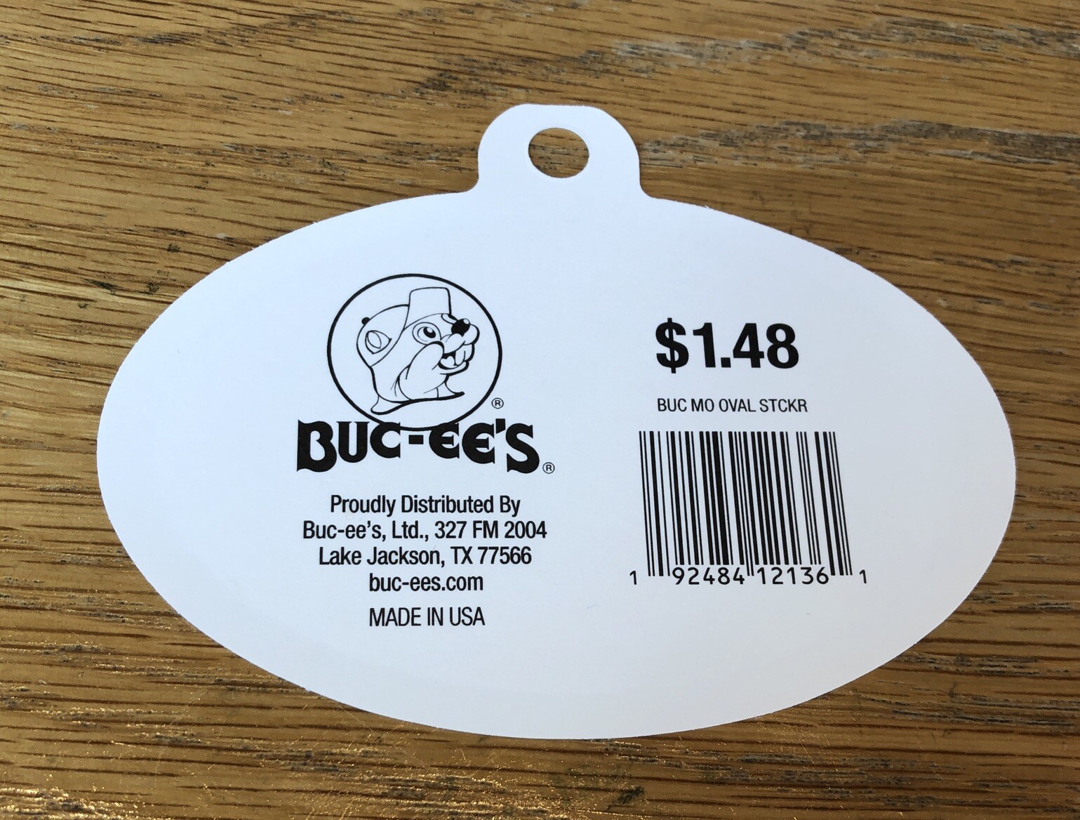 Buc-ee's Bumper Sticker Advertising Logo – Logo MO- Missouri 2.75 x 4.25 Oval