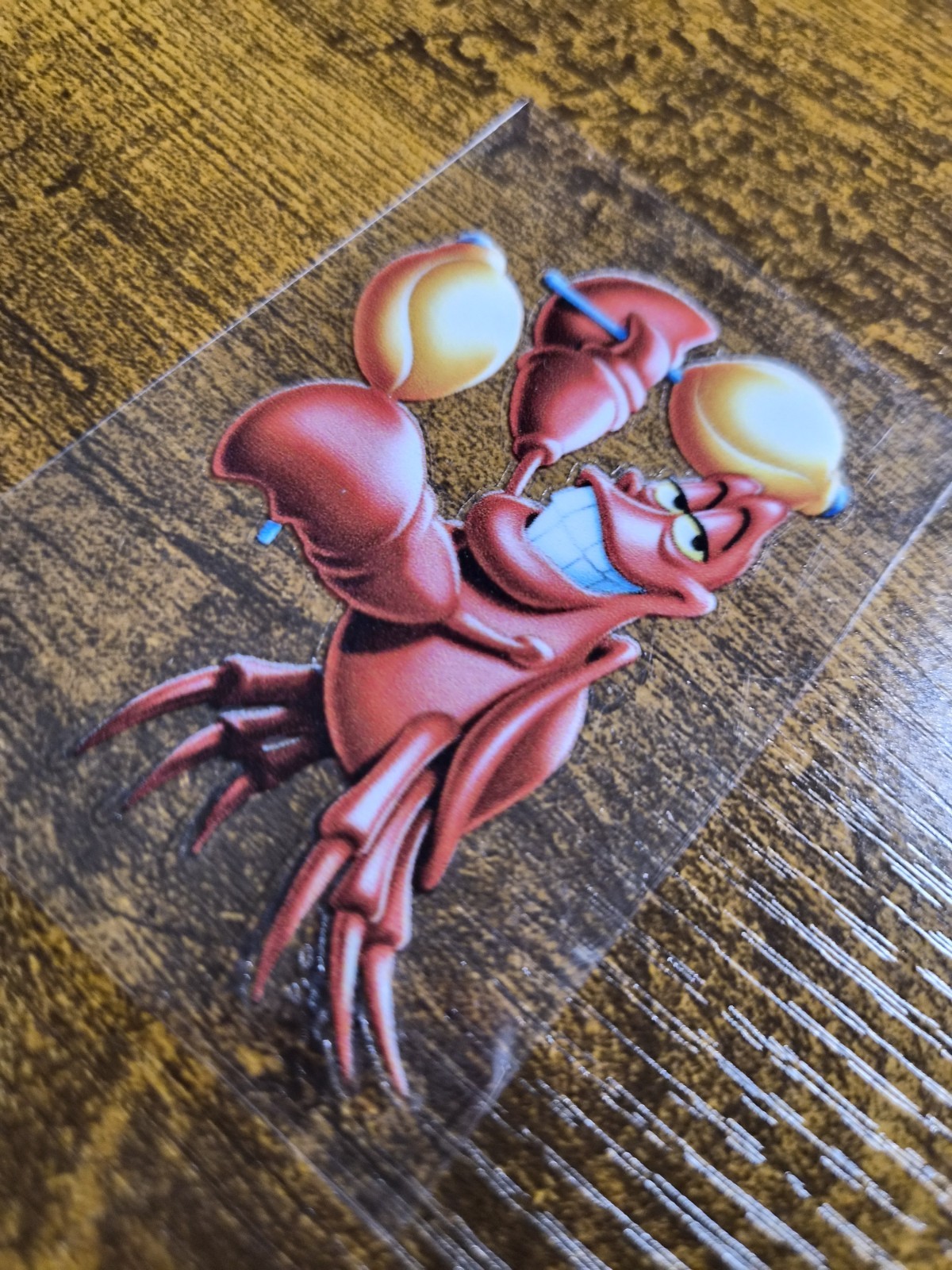 THE LITTLE MERMAID SEBASTIAN High Quality UVDTF Decal Sticker waterproof USA