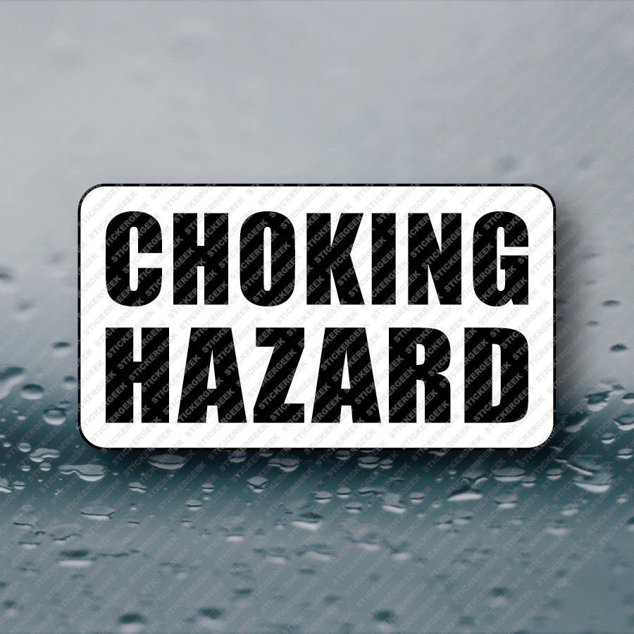 CHOCKING HAZARD 25-250pcs bulk sticker pack funny prank joke gag safety