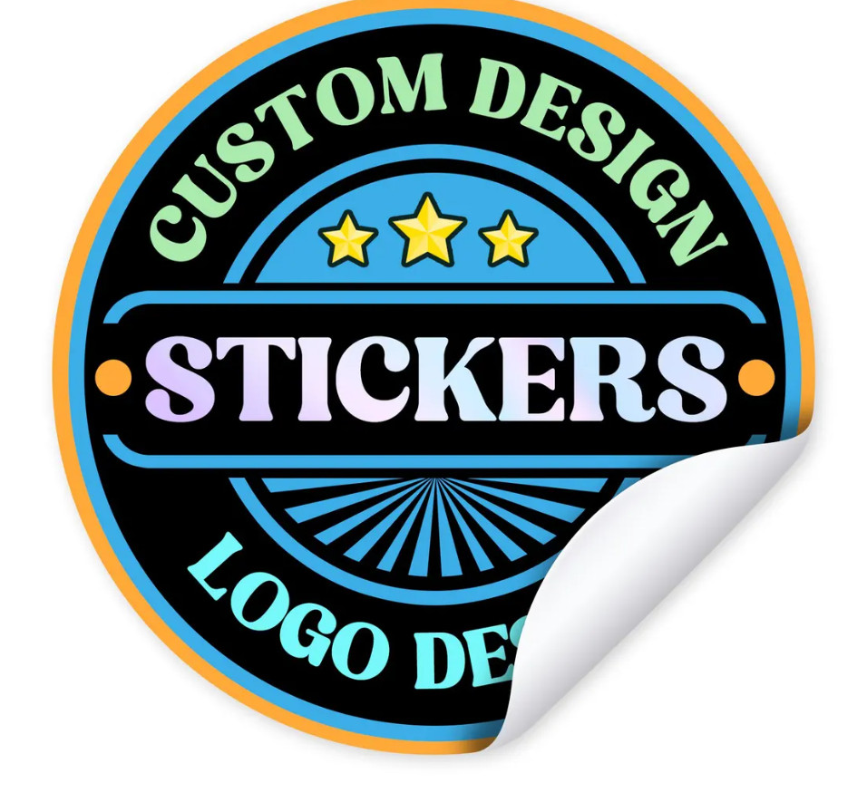 100 Custom Vinyl Stickers Decals – Your Logo, Image or Design Any Shape or Size