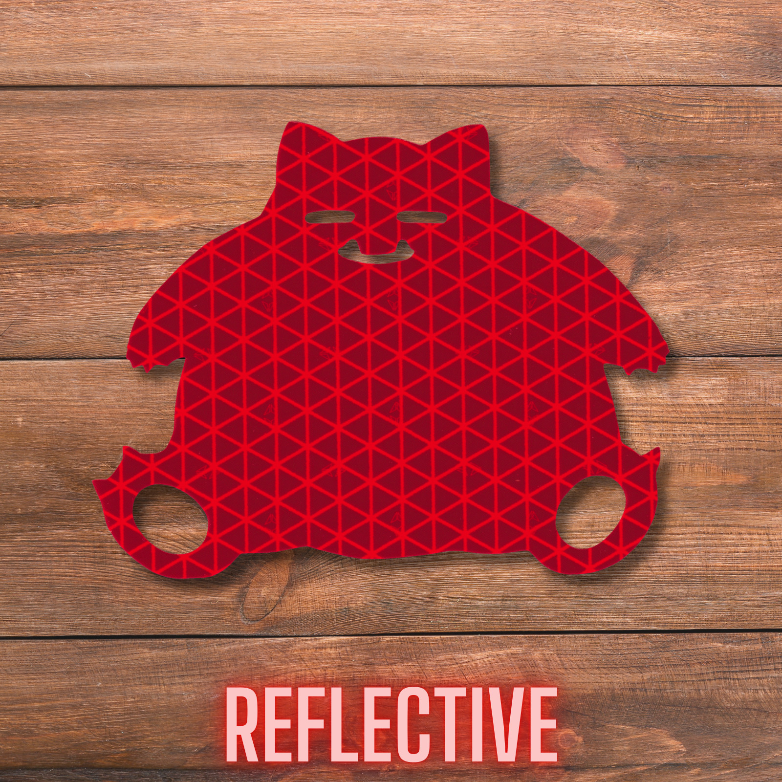 Pokemon Snorlax Reflective Decal Reflector Sticker for Car, Window, Bike, Helmet