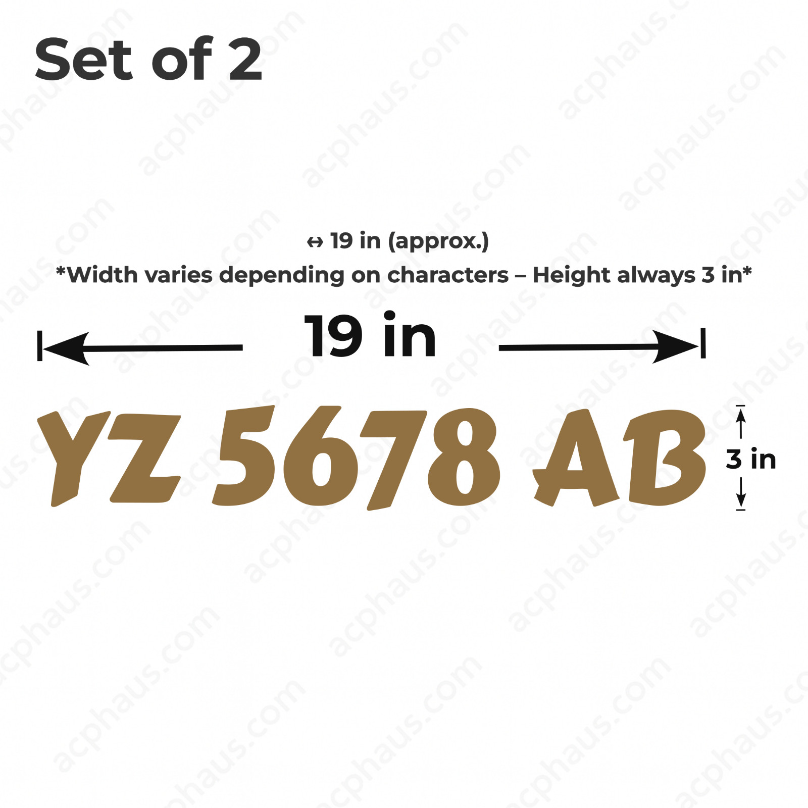 Boat Registration Numbers Decals – Custom ORACAL 751C Vinyl – Right & Left Set