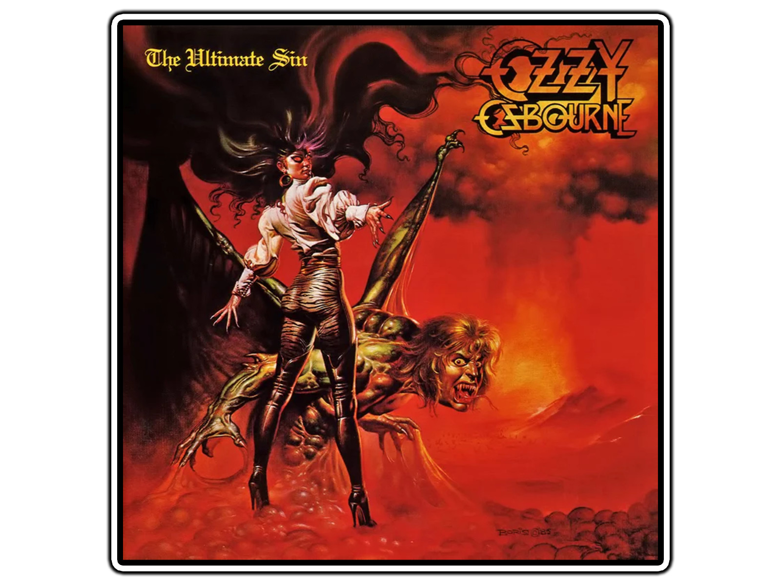 #2961 Ozzy Osbourne The Ultimate Sin Album Sticker Brand Waterproof Vinyl Decal