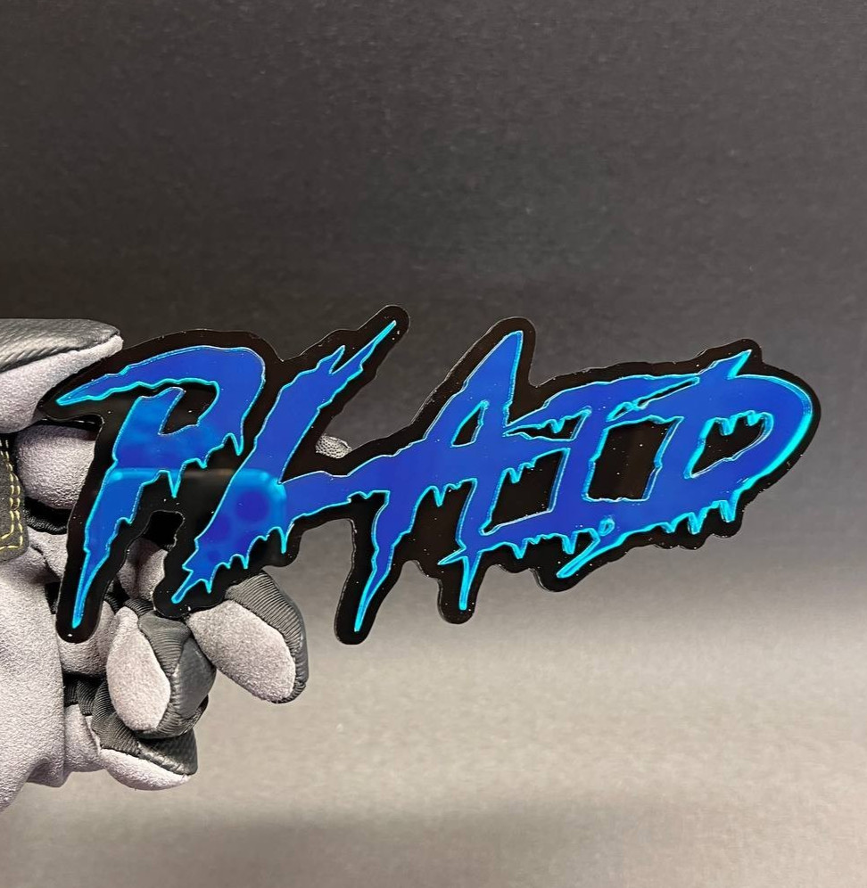 1PC PLAID Custom 3D Text Car Badge Fender Emblem Tailgate Toolbox Decal