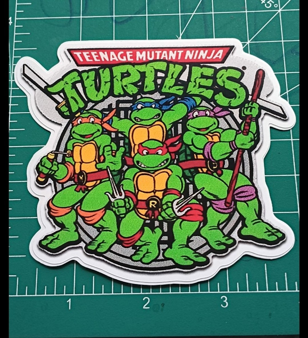 TMNT X VYNIL HIGH-GLOSS DIE-CUT STICKER X 4X4 INCH STICKER X HOMEMADE