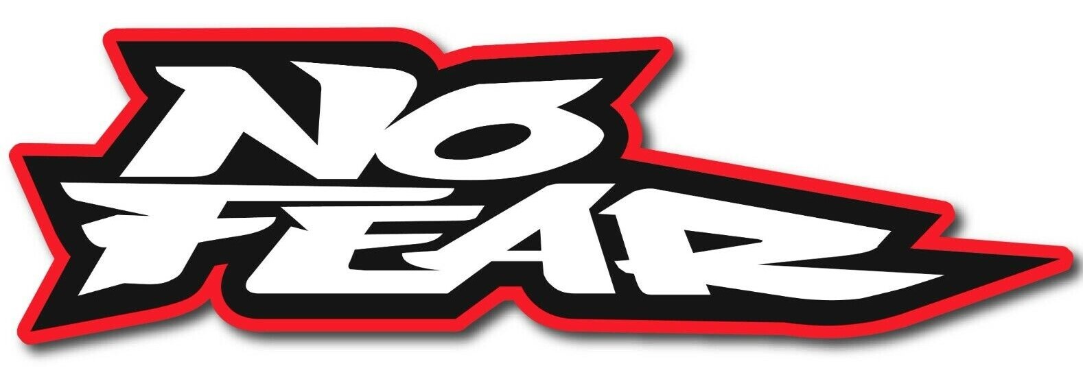 No fear sticker clothing logo skate cell laptop bumper vinyl decal