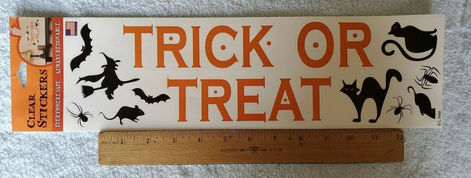 7 Sheets of The Peel People Removable Halloween Stickers