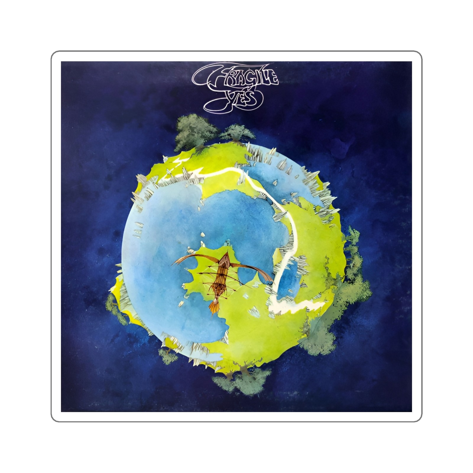 Yes “Fragile” Sticker | Progressive Rock Classic Album Decal