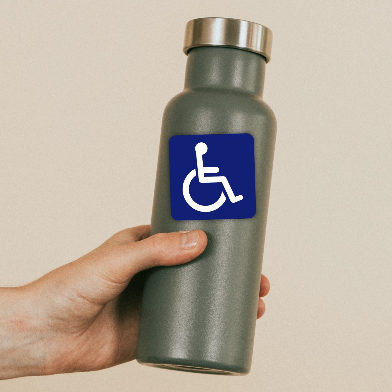Handicap Parking Sign Sticker Decal Disabled Symbol Wheelchair Set of 2