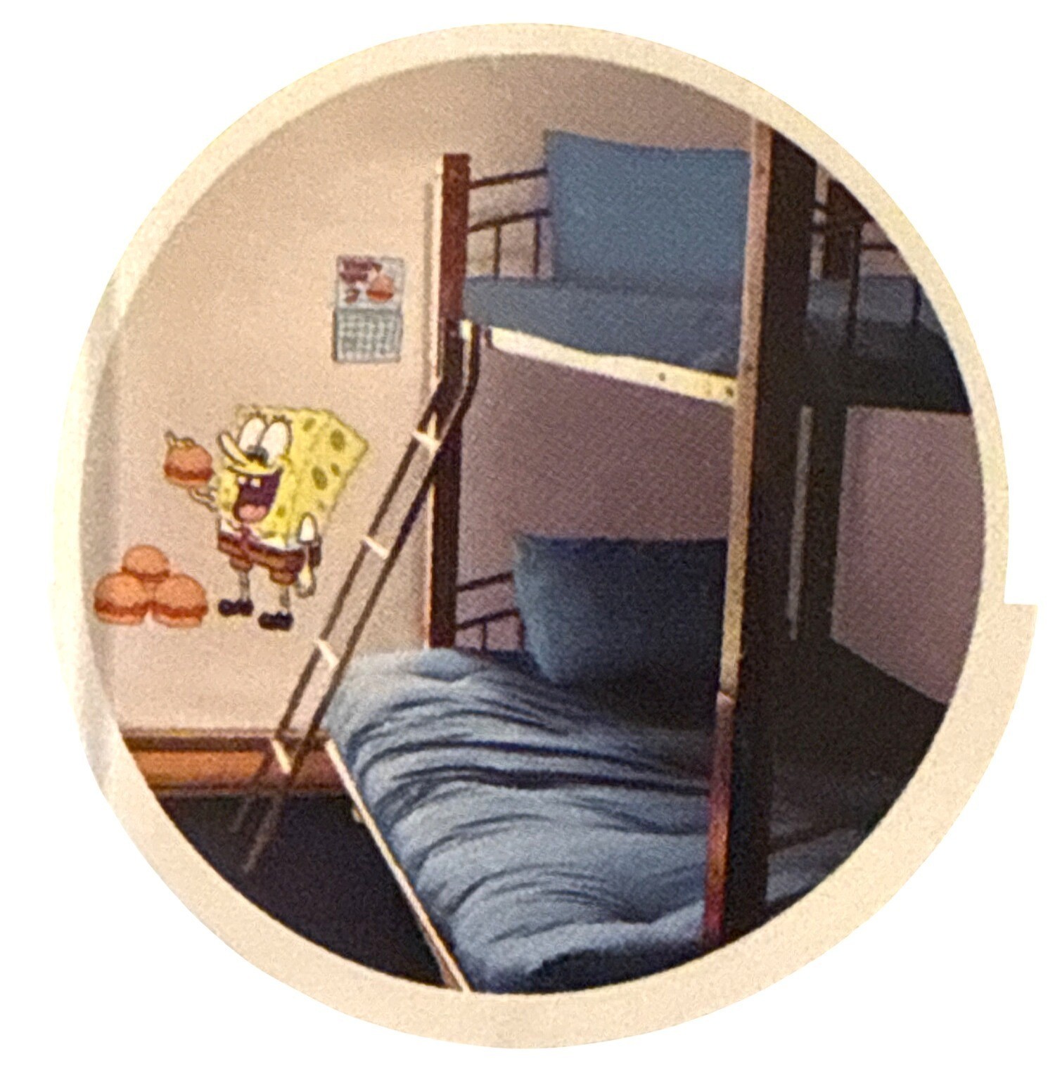 Vintage 2006 SpongeBob SquarePants Jumbo Wall Decals Reusable 40" x 17" Sheet