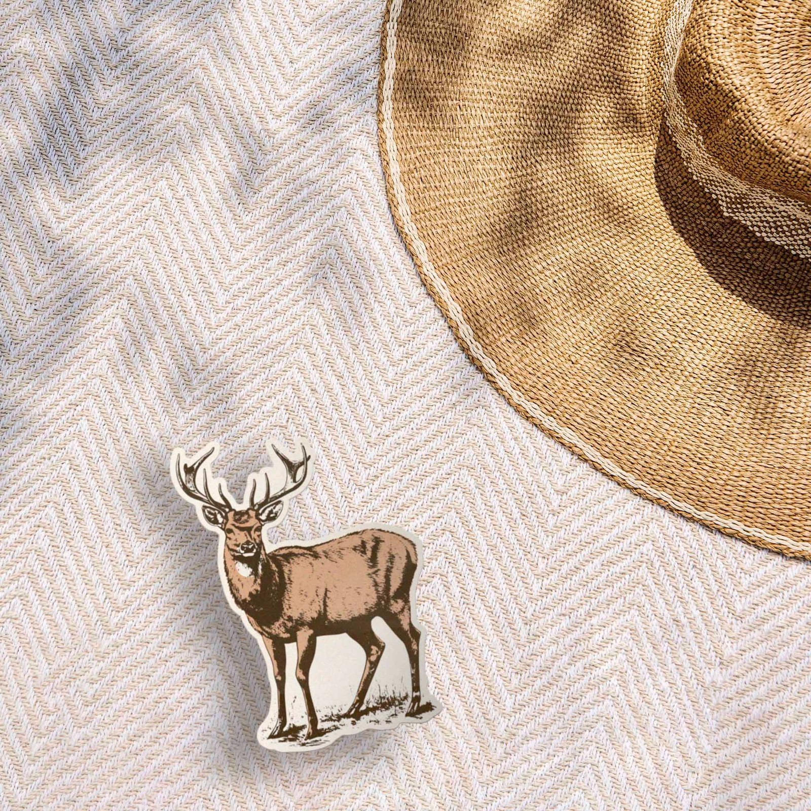 Whitetail Deer Bumper Sticker – Cool Nature Decal for Water Bottle & Laptop