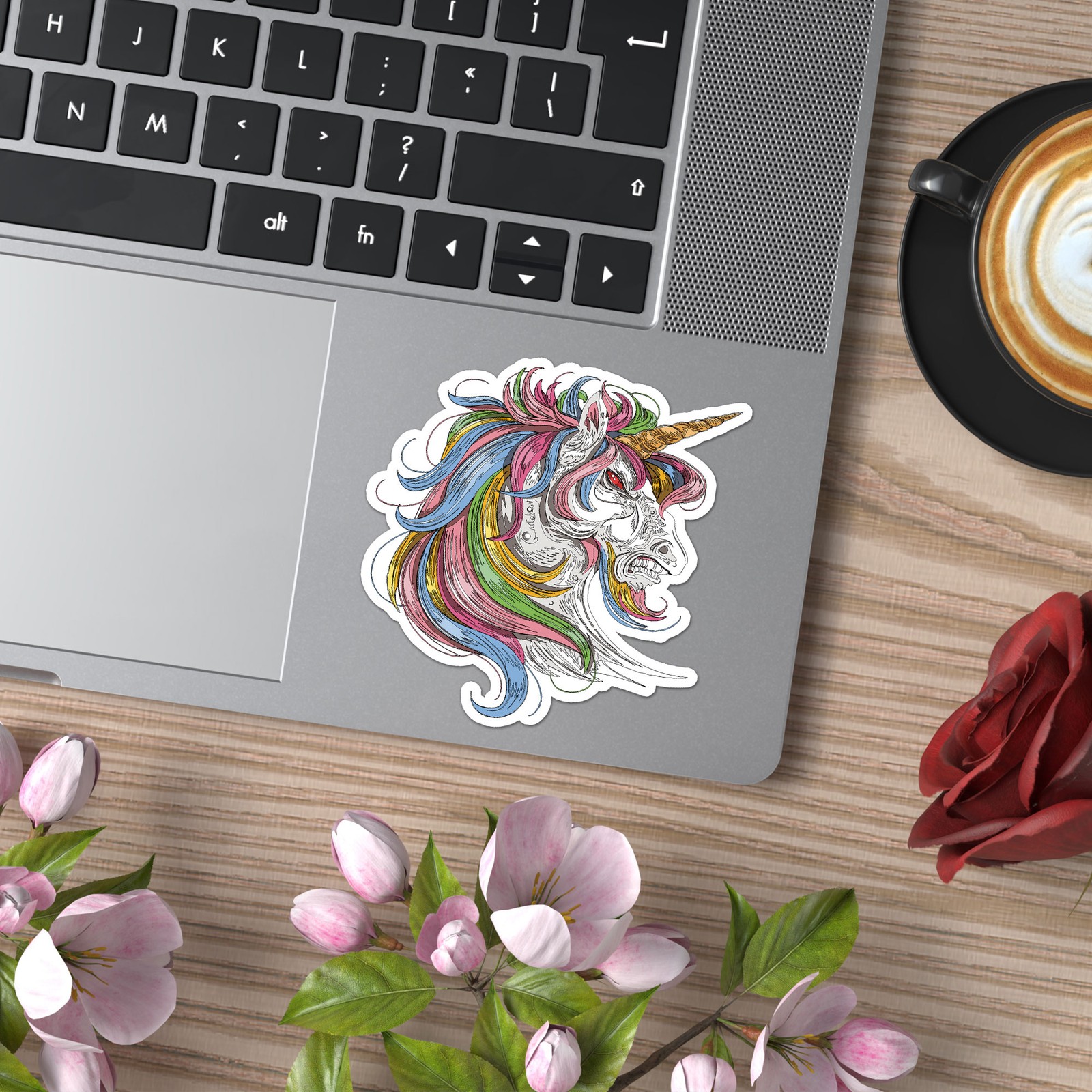 Unicorn Head – Vinyl Decal Sticker – Car Window Laptop – ebn8071