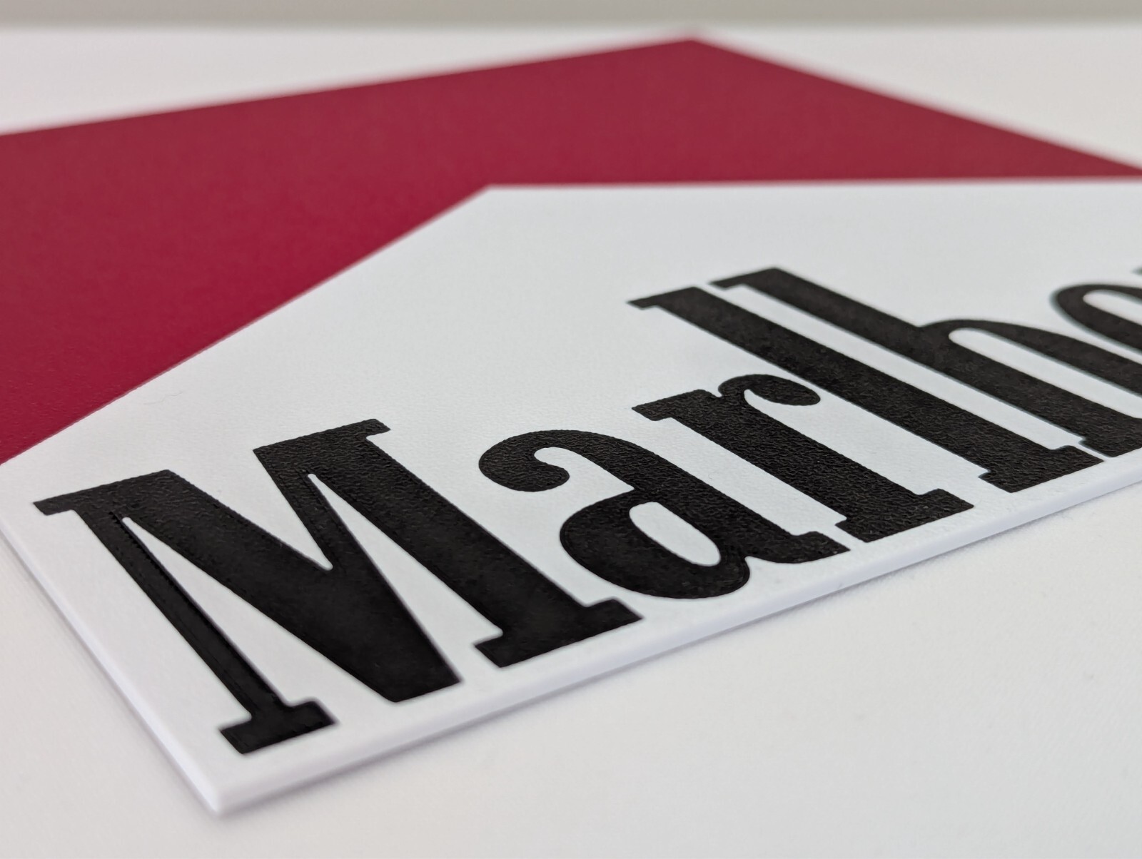 Marlboro Logo Wall Sign Smokes Cigarettes Tobacco Western F1 Racing 3d Print