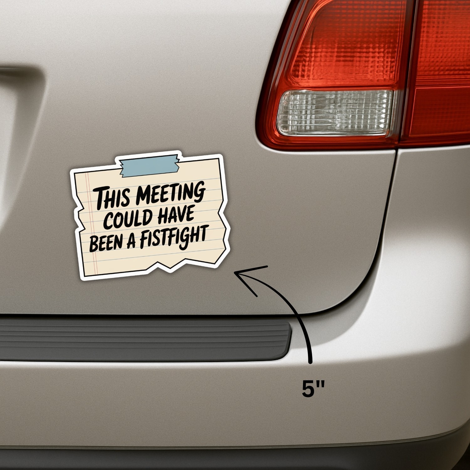 4PCS This Meeting Could Have Been a Fistfight Stickers – Funny Office Decal