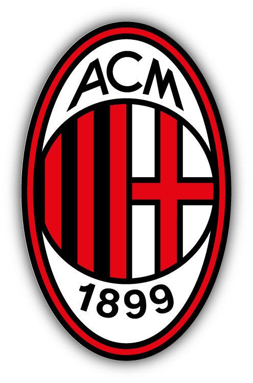 A.C. Milan FC Italy Europe Soccer Football Car Bumper Sticker Decal 3" x 5"