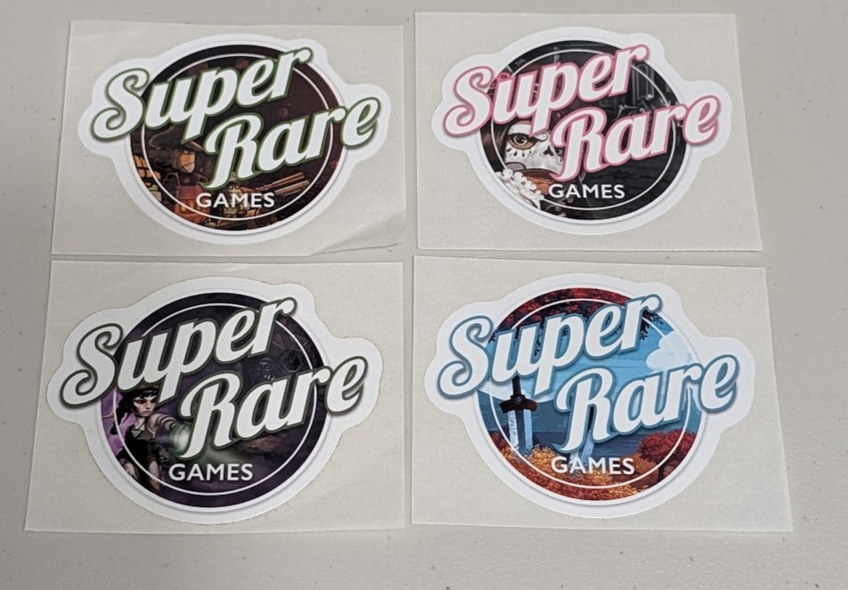 Lot of 4 Super Rare Games Exclusive Logo Video Games Sticker Decal