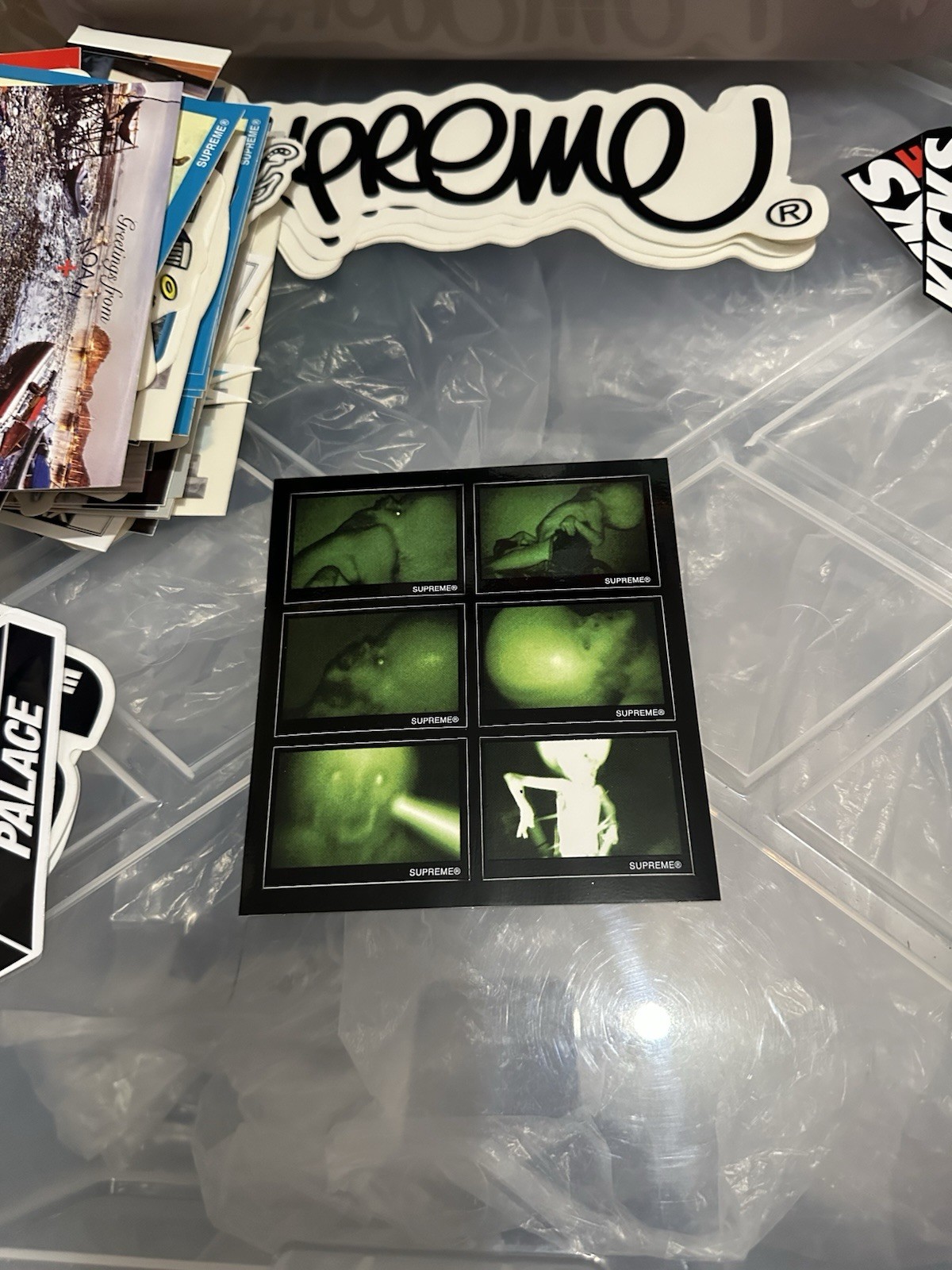 Supreme Rubber Johnny Chris Cunningham Sticker (FW18)