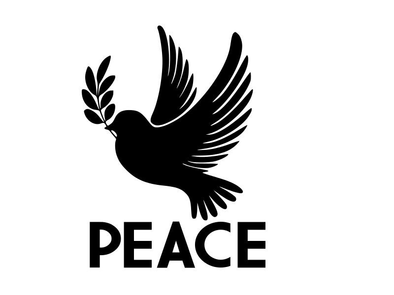 DOVE PEACE anti war symbol Vinyl Decal Car Truck Wall Sticker CHOOSE SIZE COLOR