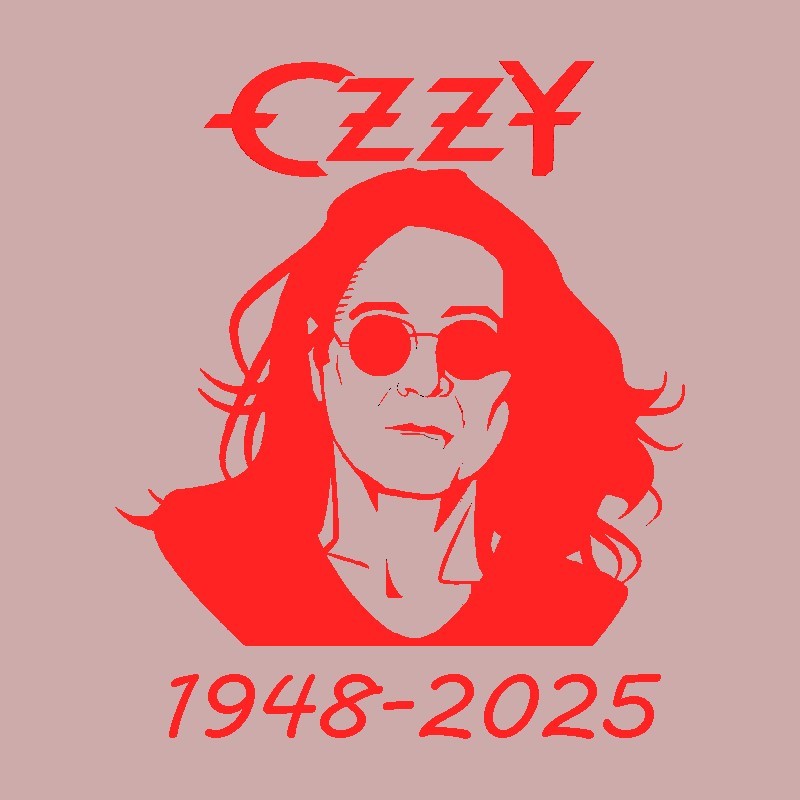 ozzy osbourne Five inch vinyl self adhesive car window/laptop sticker