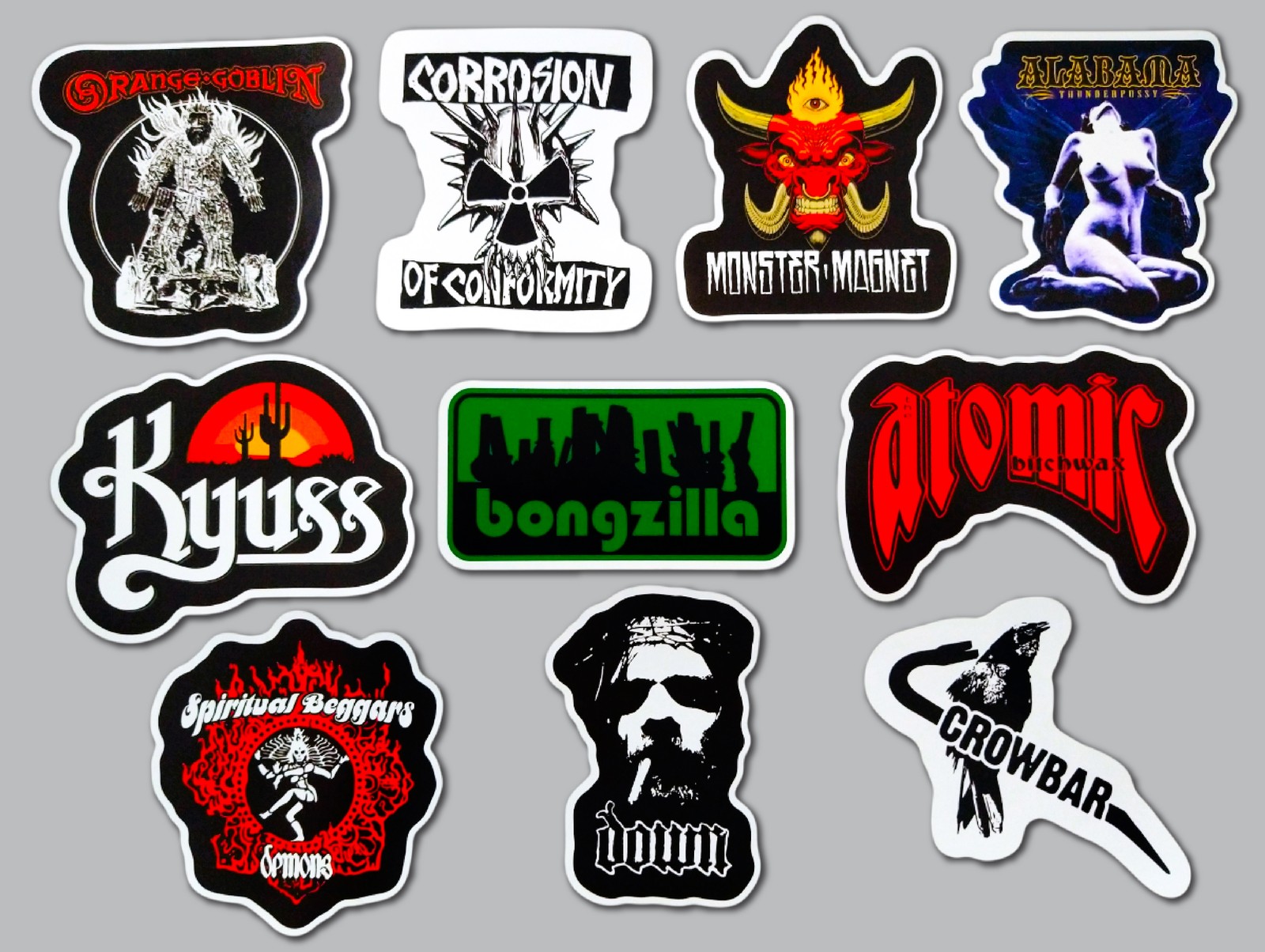 Stoner Metal Vinyl Sticker Lot (10 Pack) SET 2 crowbar kyuss down bongzilla