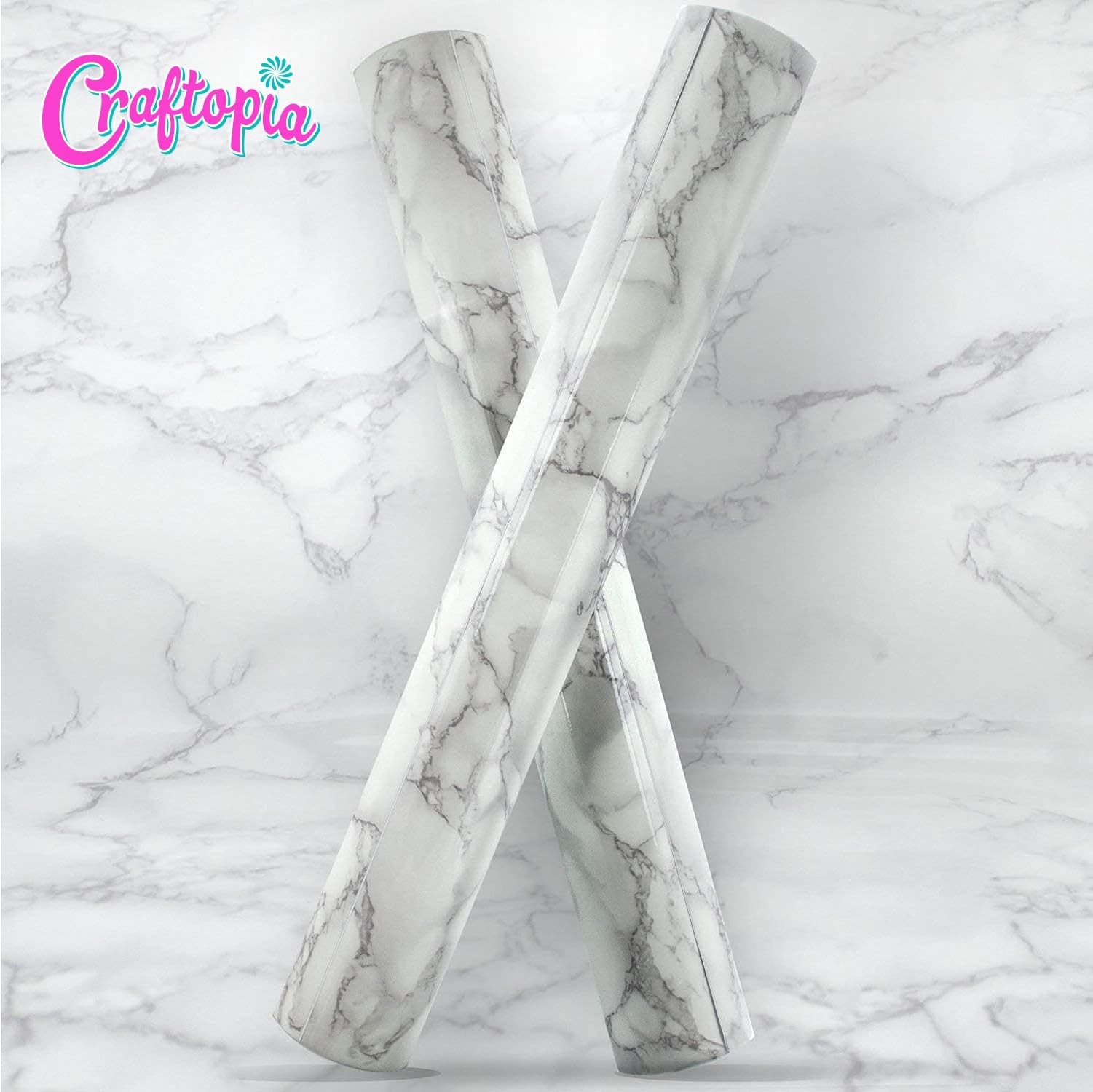 Craftopia Self Adhesive Vinyl Marble Countertop Peel and Stick Waterproof | D…