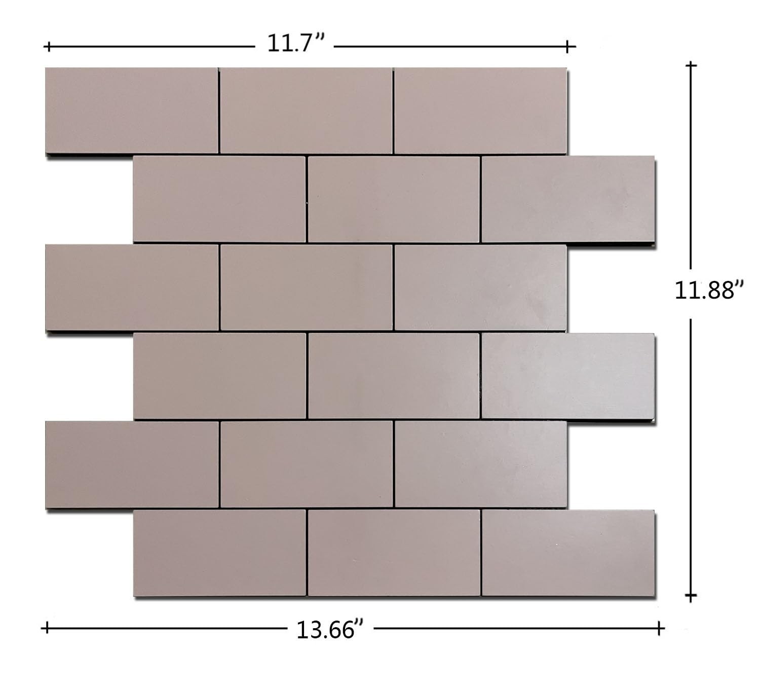 20-Peel and Stick Aluminum Composite Subway Tile, 3D Texture Floor Stickers, …