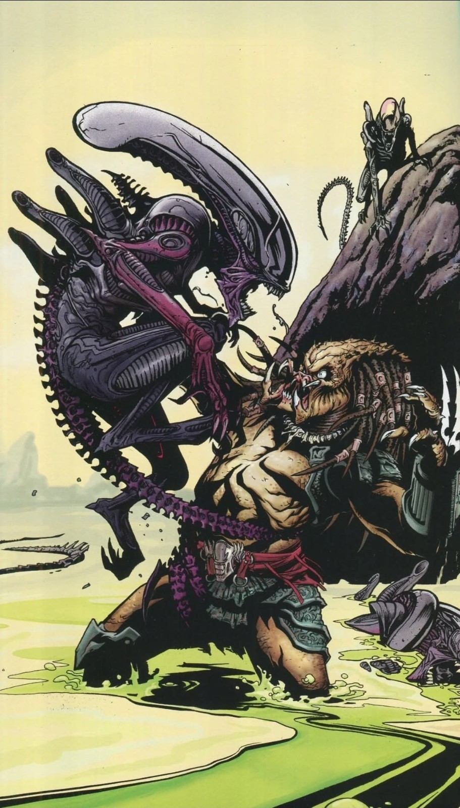 ALIENS VS PREDATOR VYNIL STICKER 3X2 INCHES STICKER