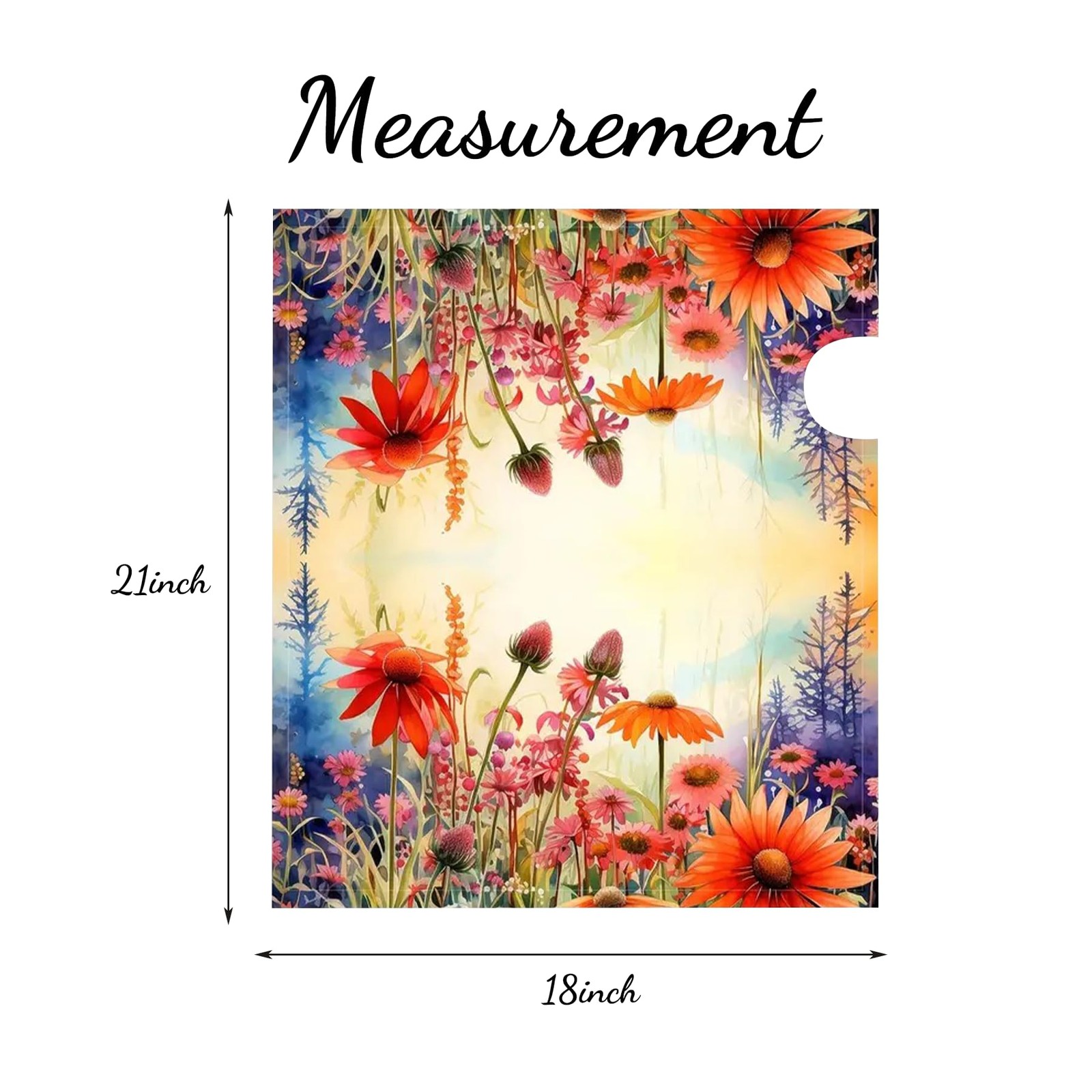 Mailbox Covers Magnetic Standard Size, Printed Floral 18 x 21 Inch, Flower